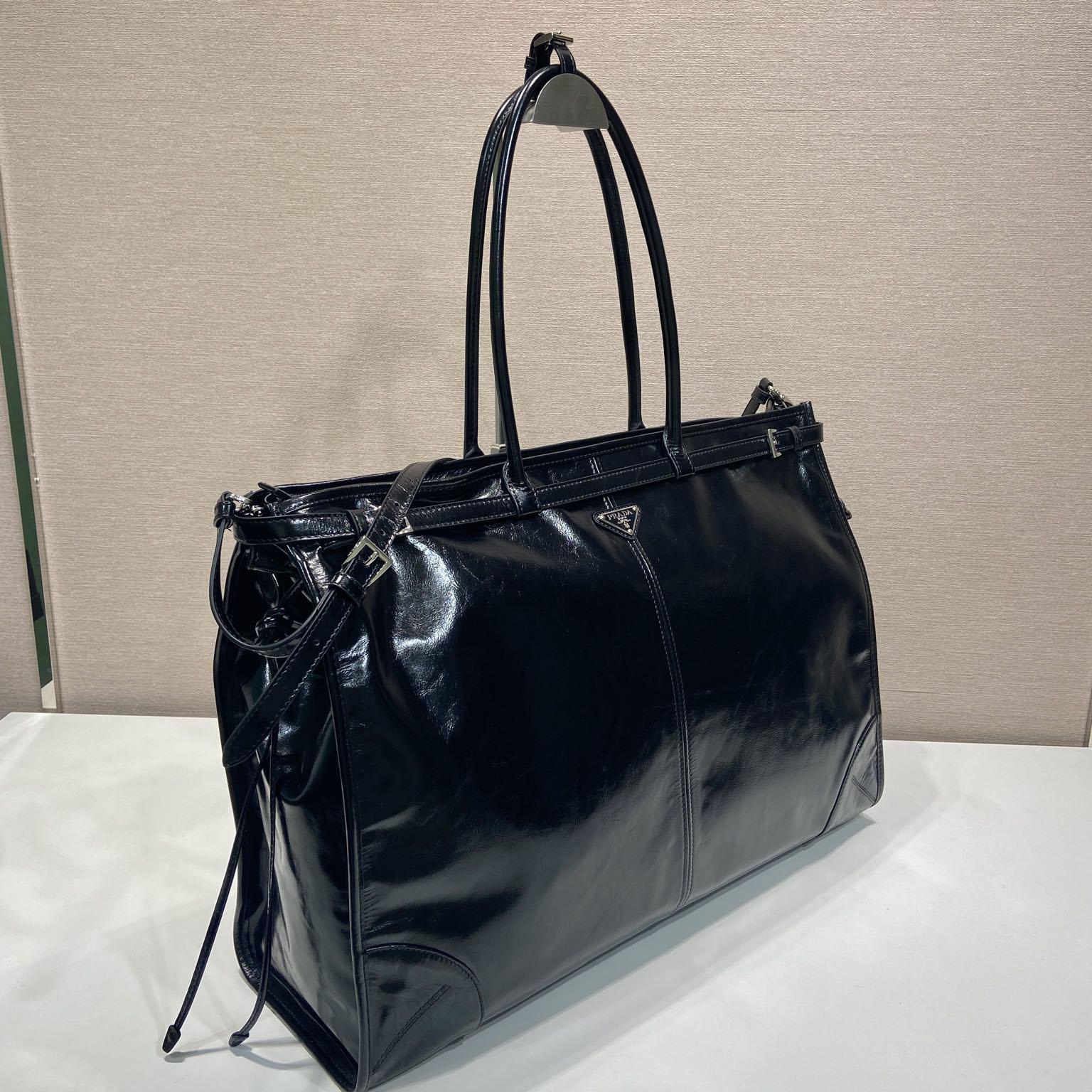 Prada Leather Tote Bag - FashionPlug