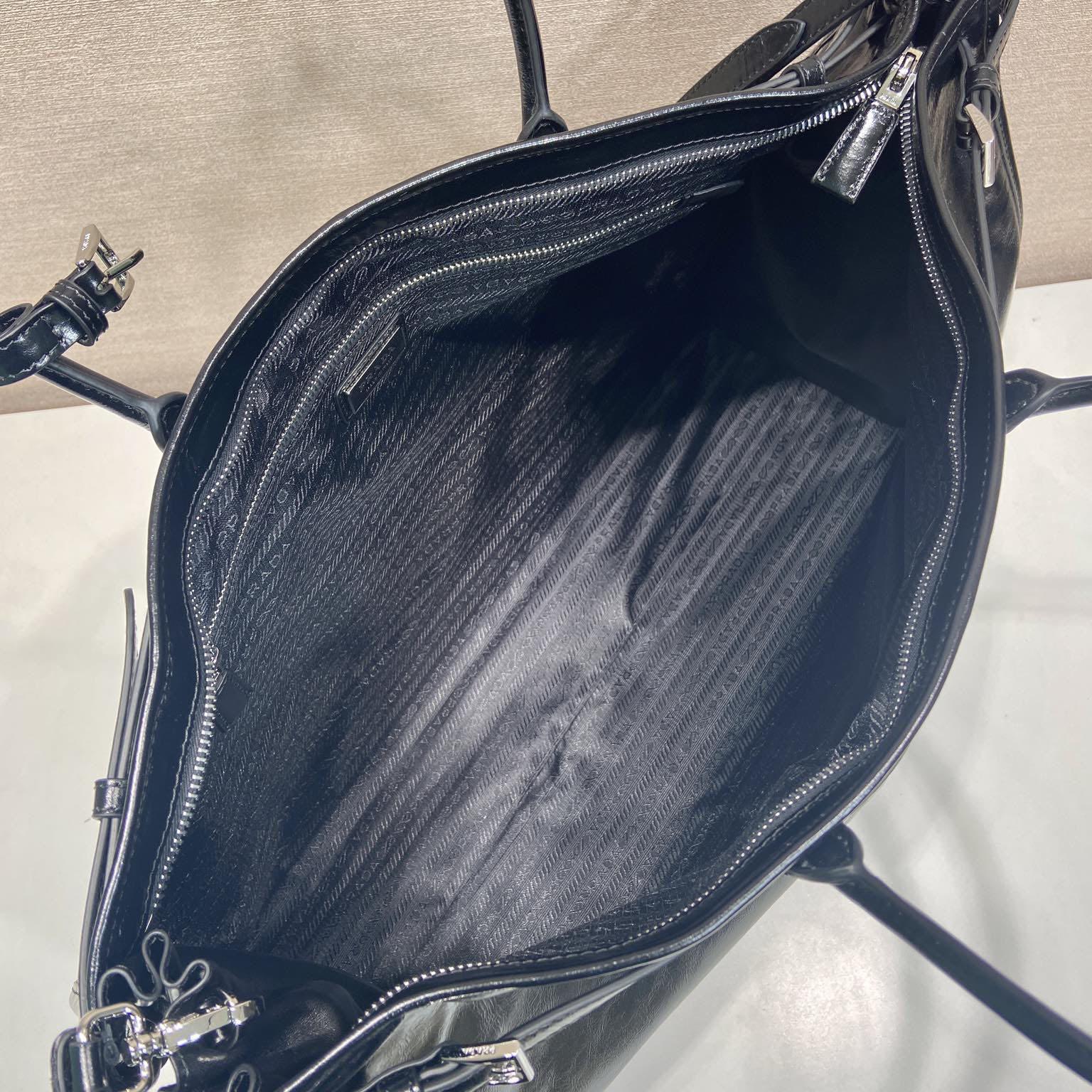 Prada Leather Tote Bag - FashionPlug
