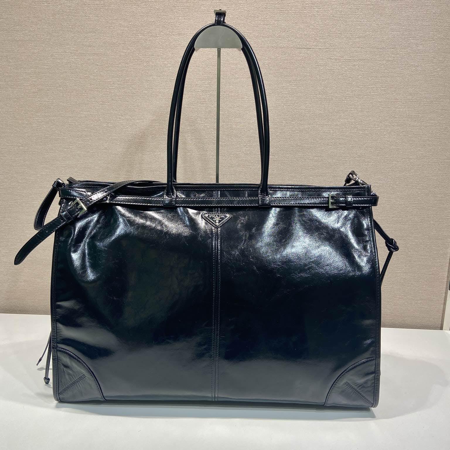 Prada Leather Tote Bag - FashionPlug
