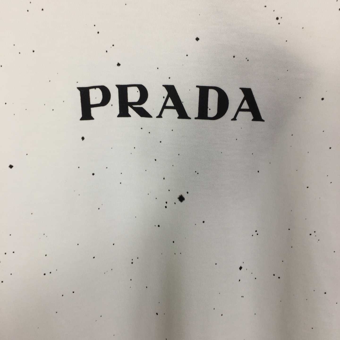Prada Logo Cotton T-shirt - FashionPlug