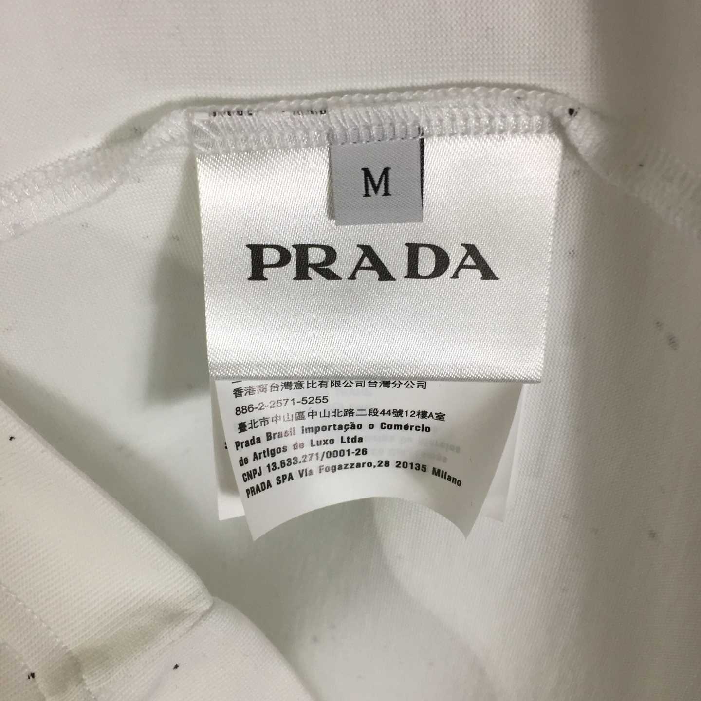 Prada Logo Cotton T-shirt - FashionPlug