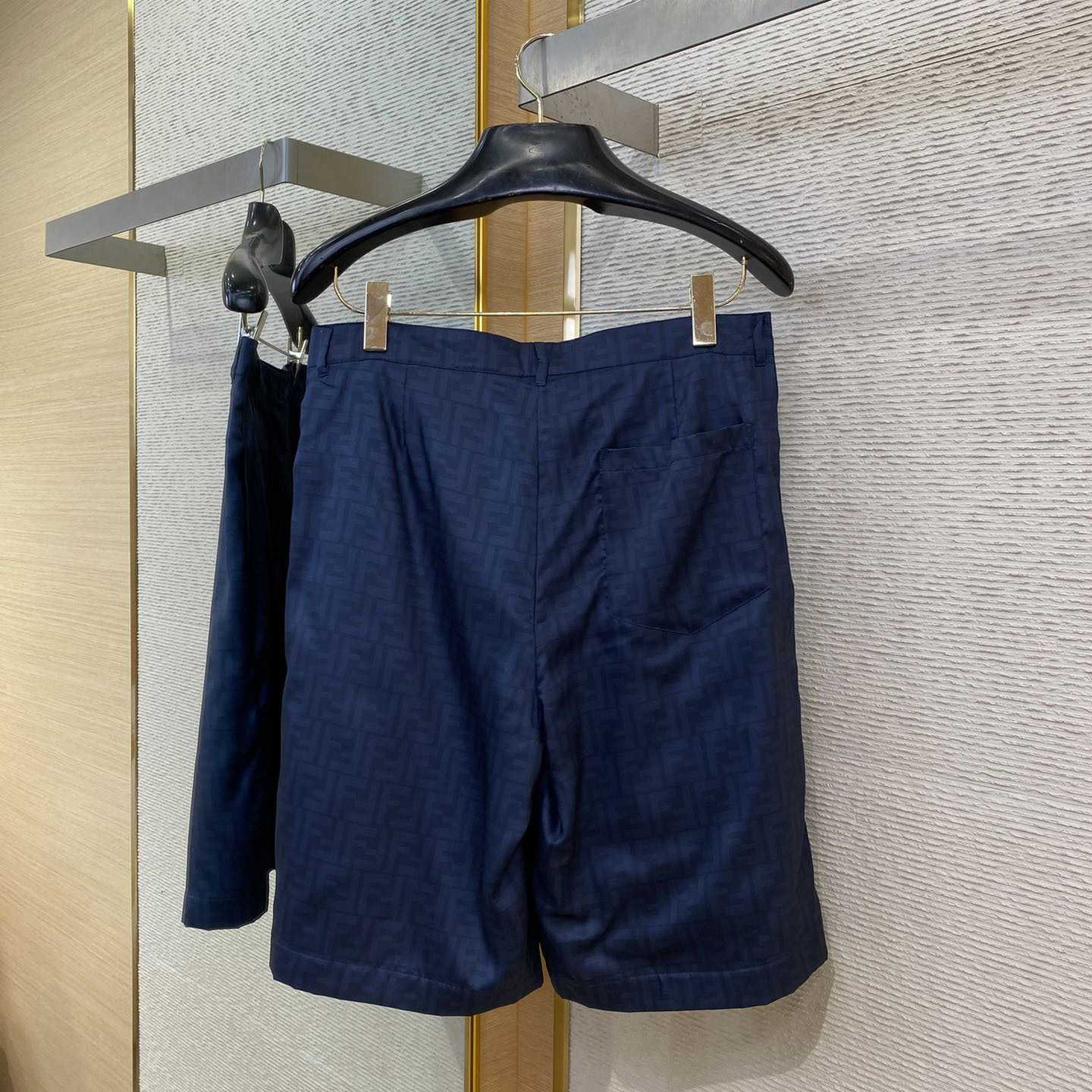 Fendi Allover Logo Printed Shorts - FashionPlug
