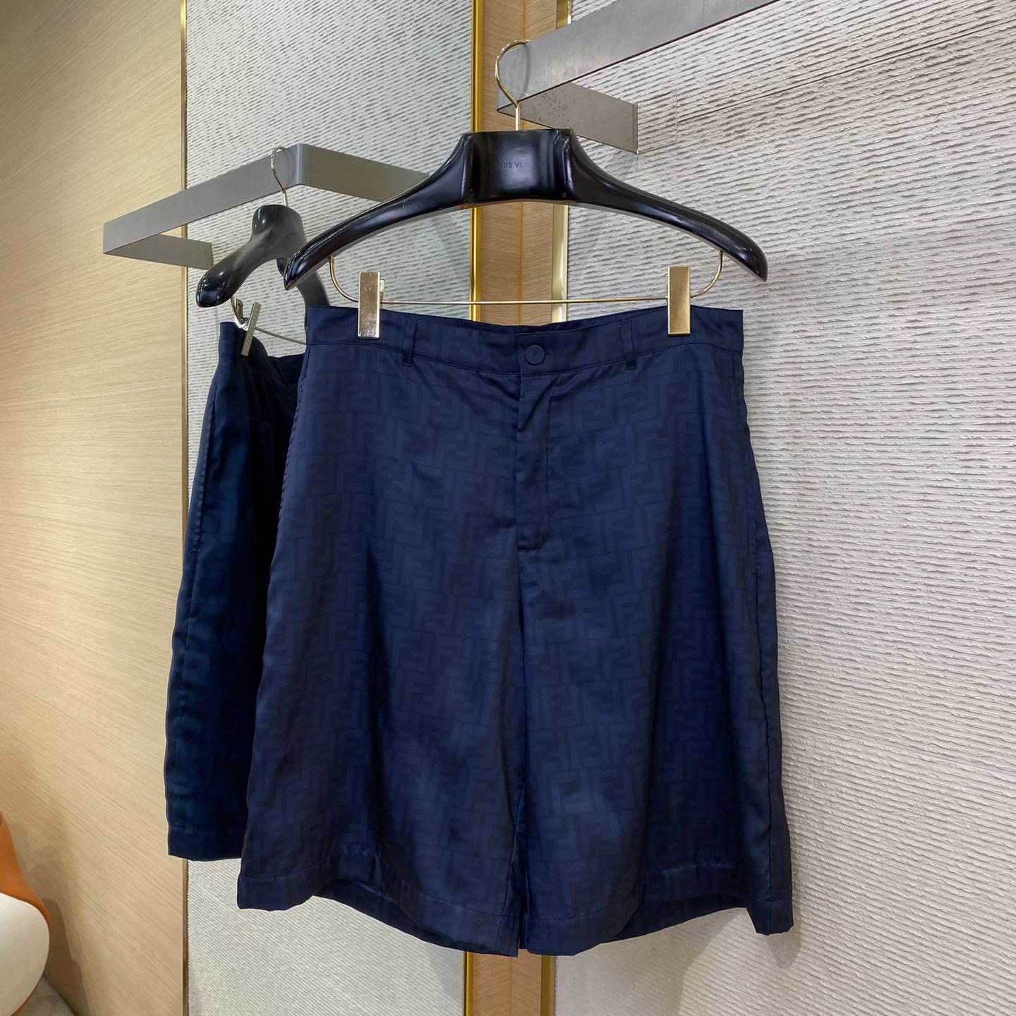 Fendi Allover Logo Printed Shorts - FashionPlug
