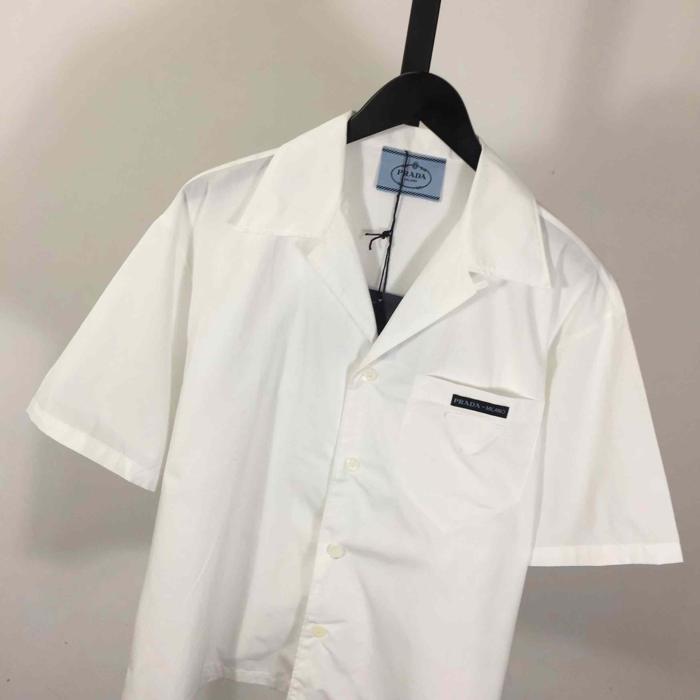 Prada Panelled Bowling-style Shirt - FashionPlug