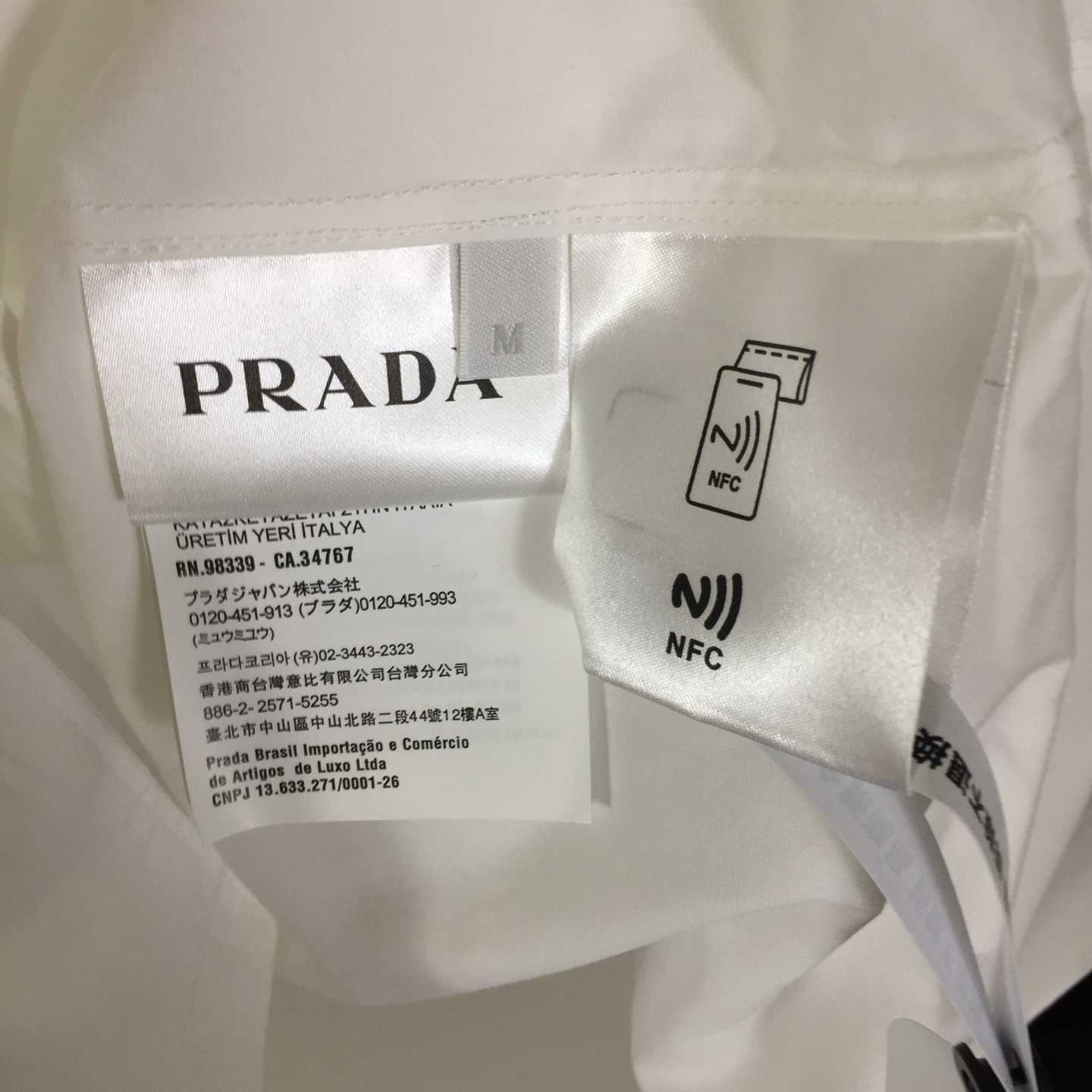 Prada Panelled Bowling-style Shirt - FashionPlug