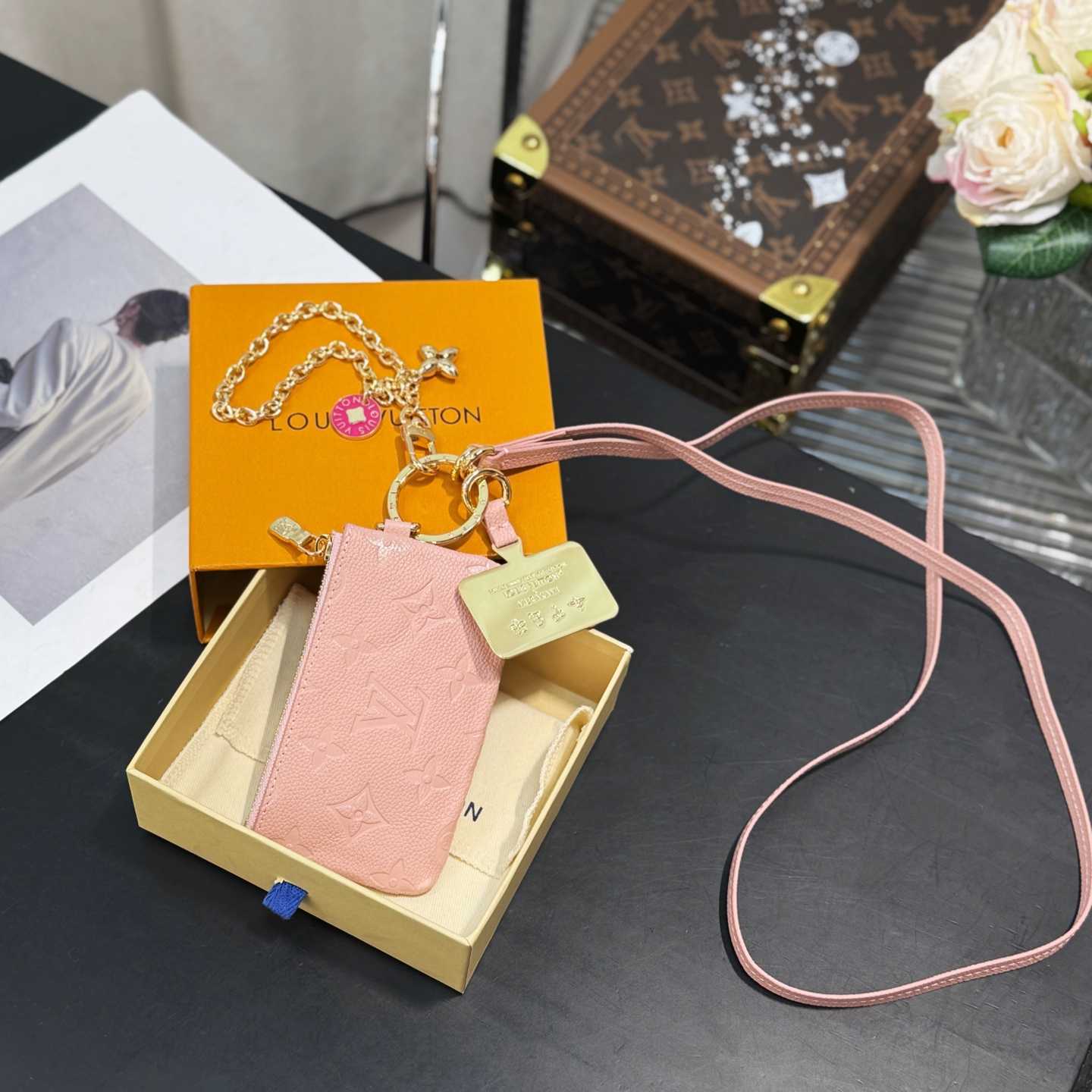 Louis Vuitton Monogram Phone Holder   - FashionPlug
