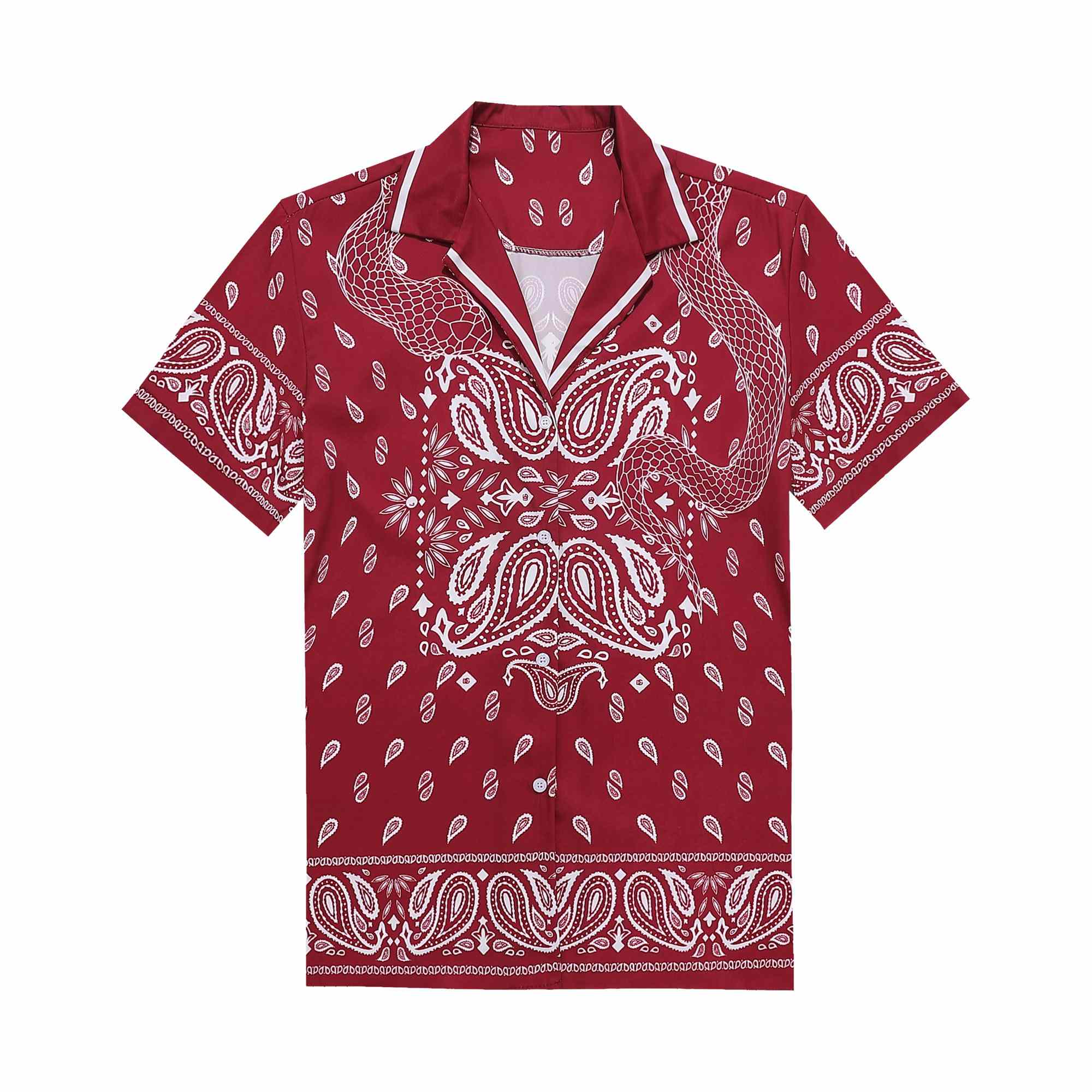 Dolce & Gabbana Silk Shirt And Shorts With Bandanna Print  - FashionPlug