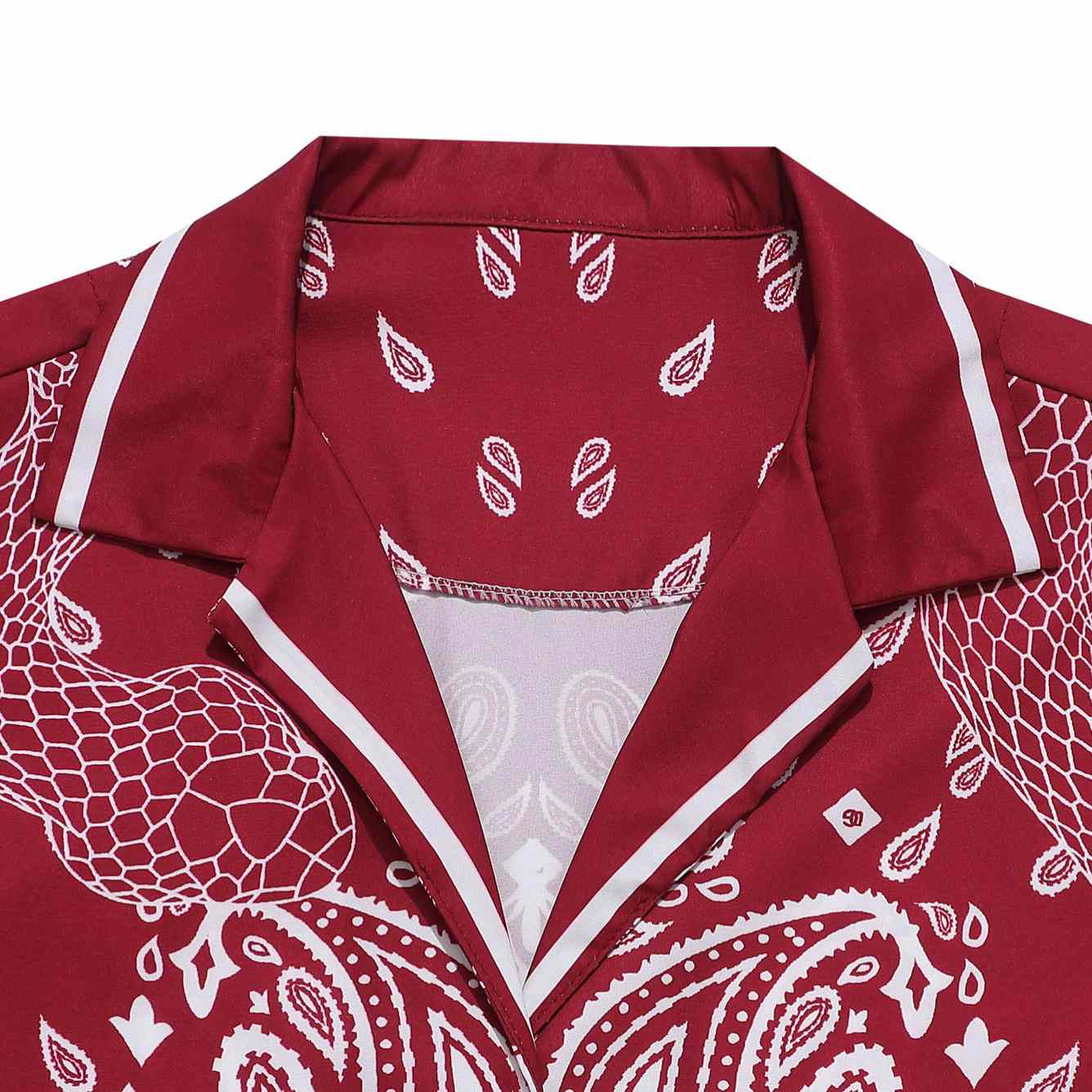 Dolce & Gabbana Silk Shirt And Shorts With Bandanna Print  - FashionPlug