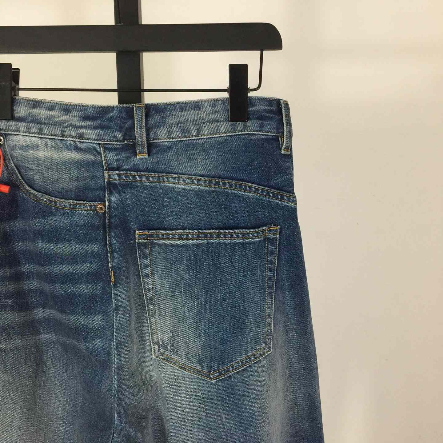 MM6 Maison Margiela Twist Wide Leg Jeans - FashionPlug
