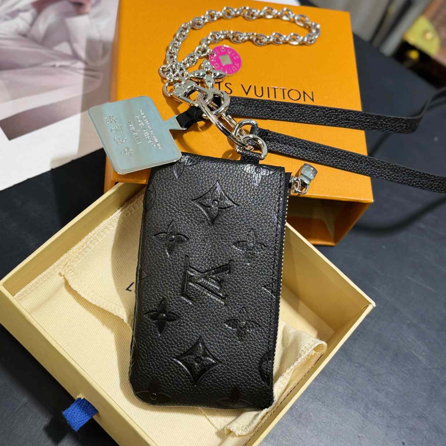 Louis Vuitton Monogram Phone Holder   - FashionPlug