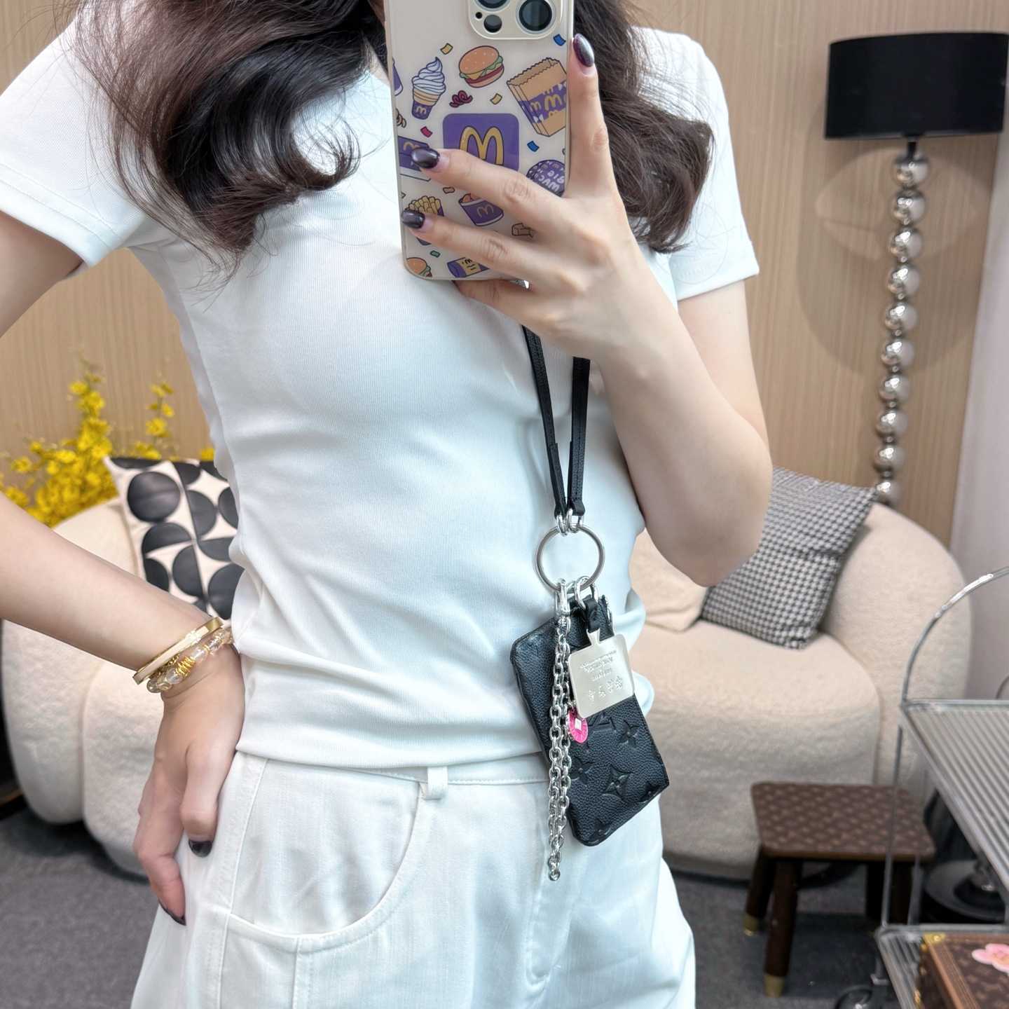 Louis Vuitton Monogram Phone Holder   - FashionPlug