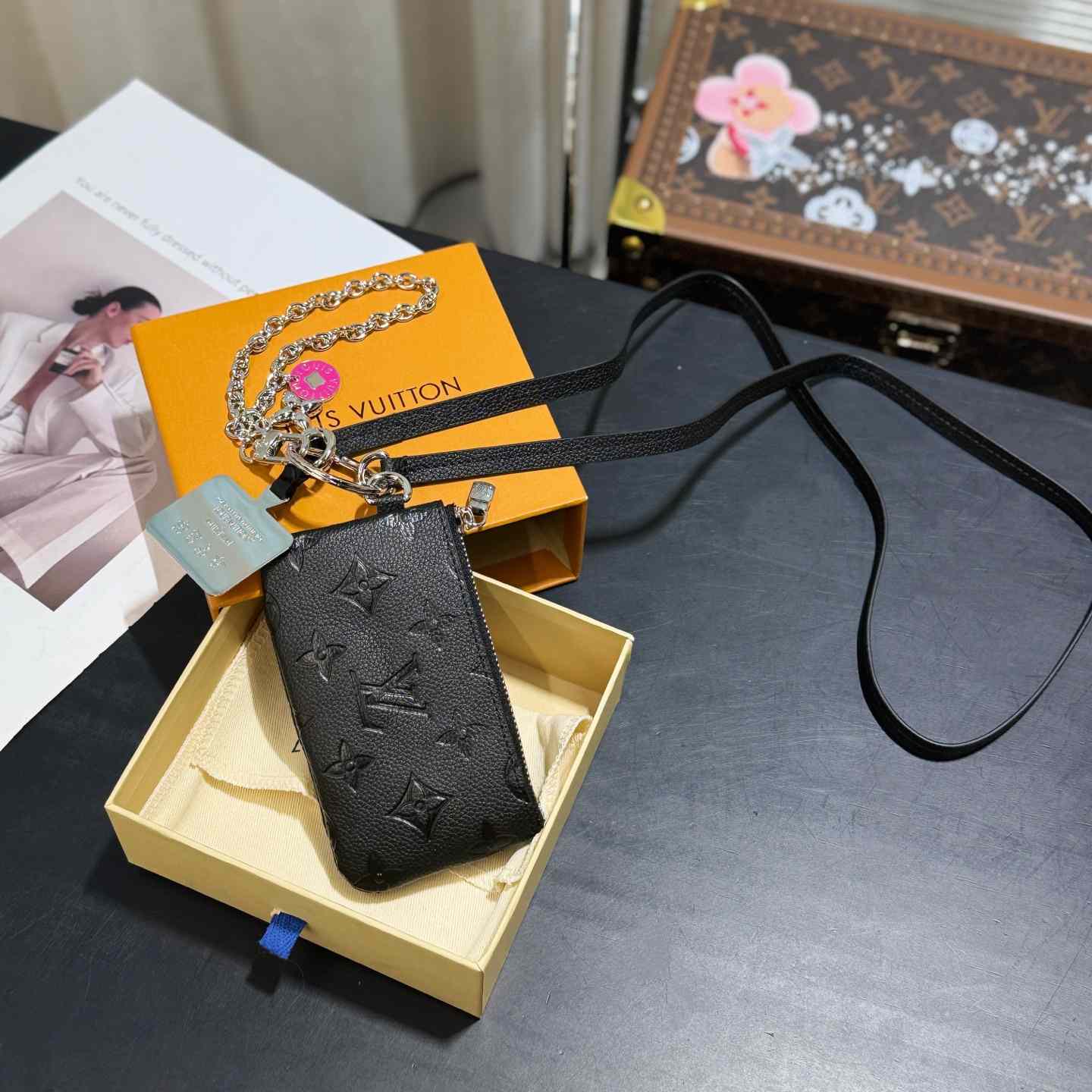 Louis Vuitton Monogram Phone Holder   - FashionPlug