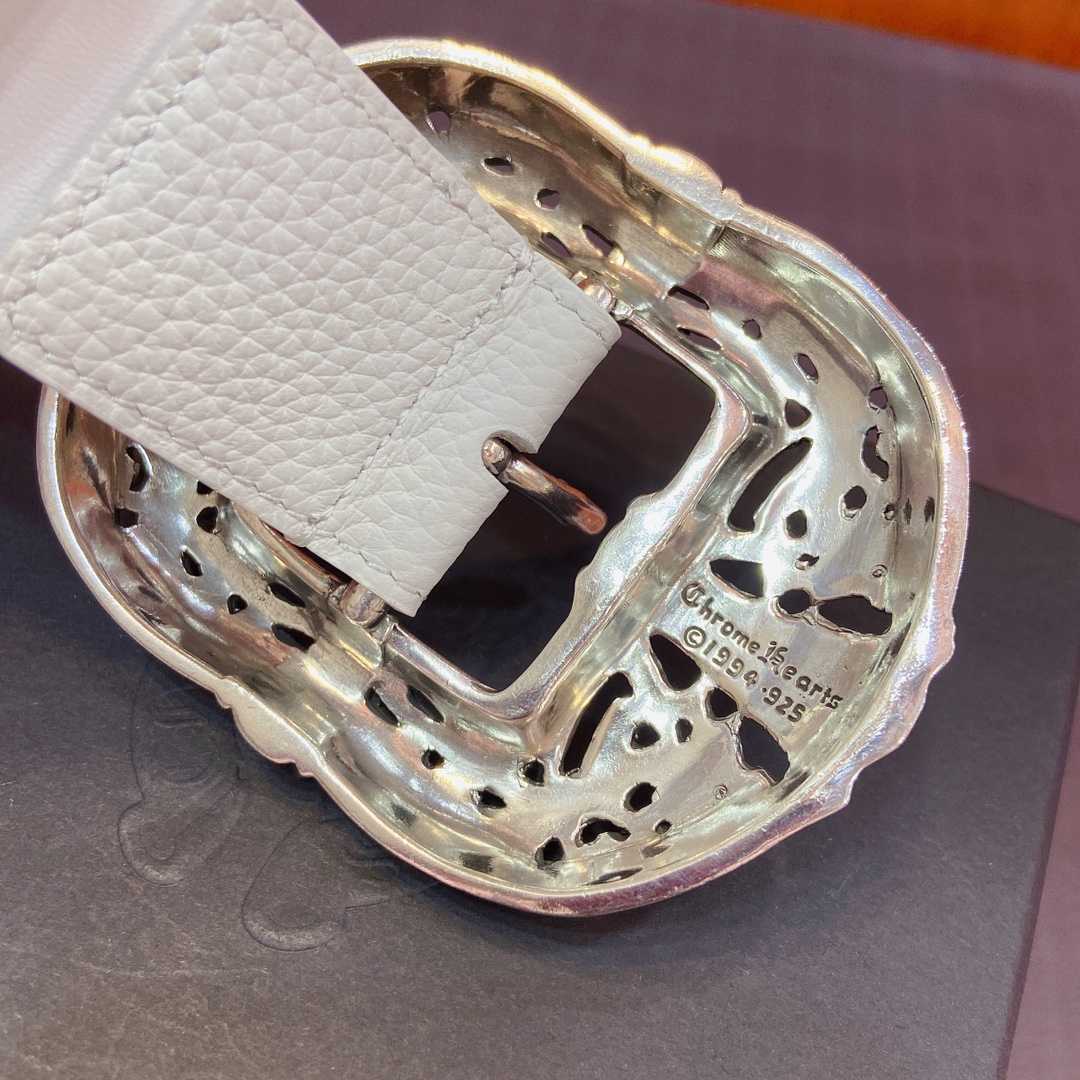 Chrome Hearts Leather Belt   - FashionPlug