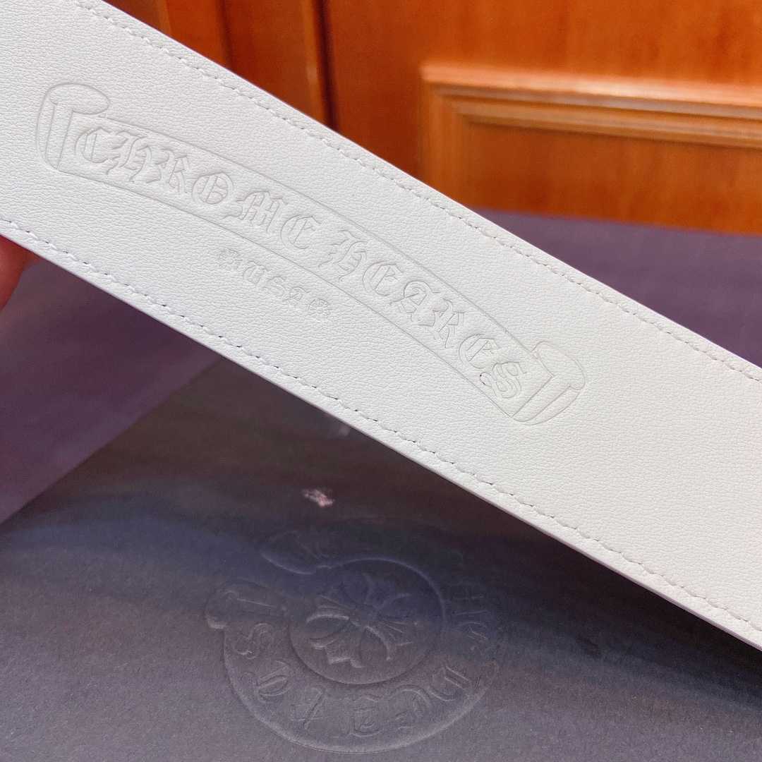 Chrome Hearts Leather Belt   - FashionPlug