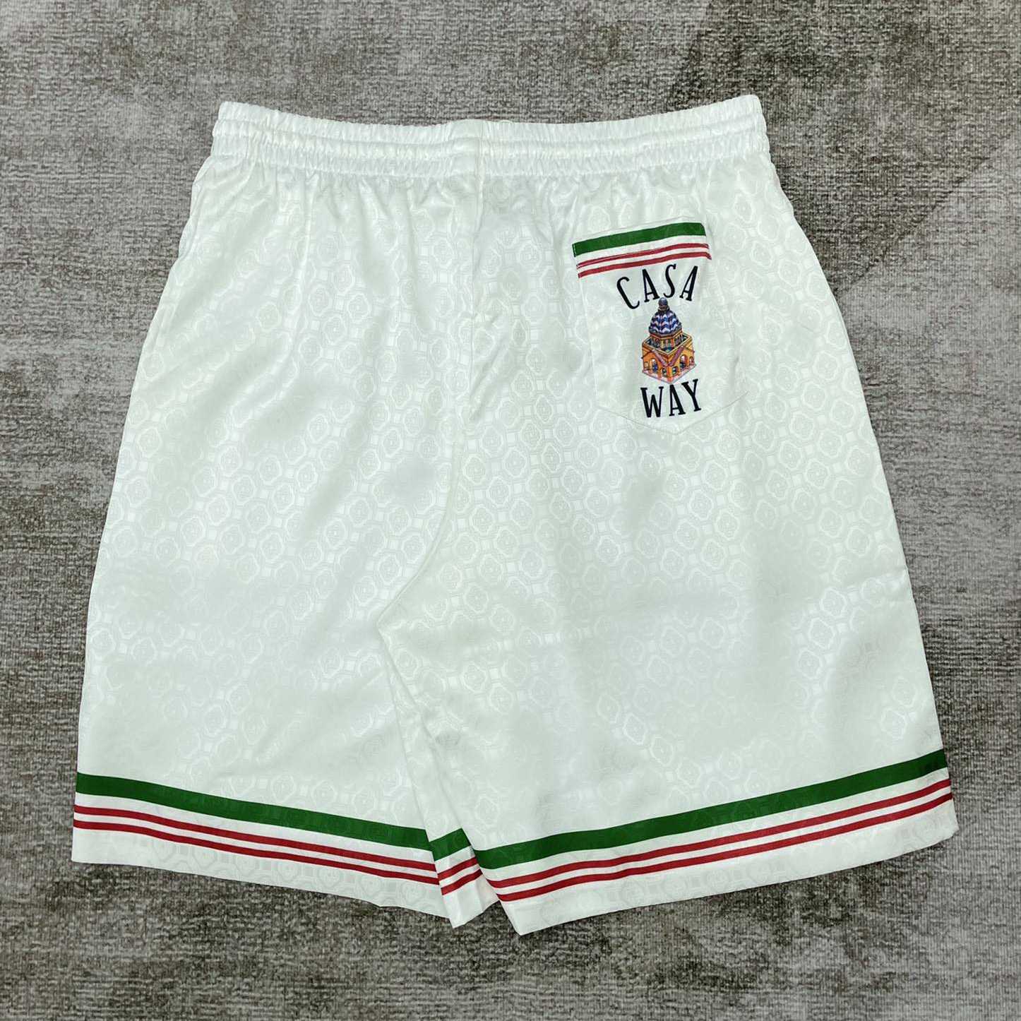 Casablanca Casa Way Printed Silk Shorts   CA3449 - FashionPlug