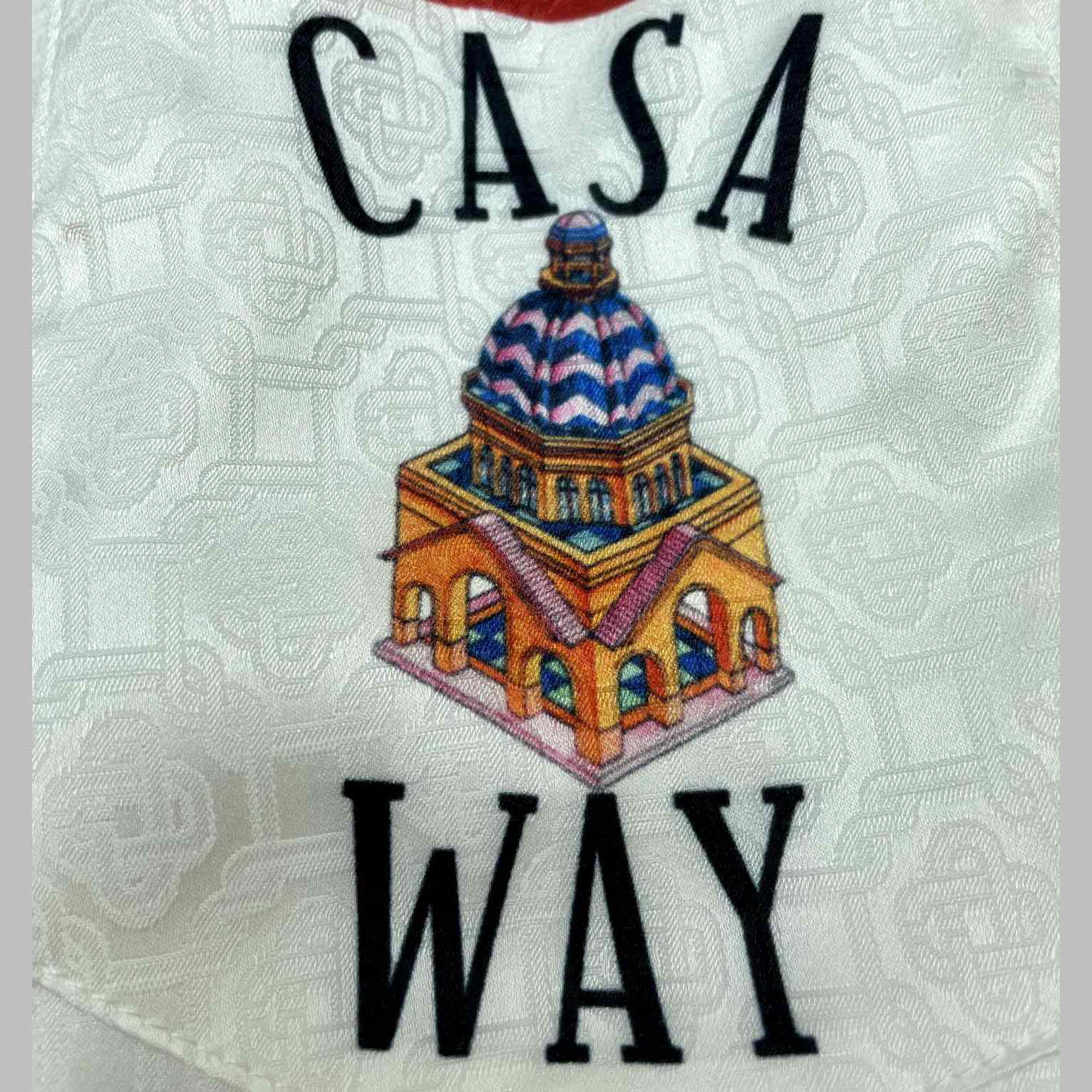Casablanca Casa Way Printed Silk Shorts   CA3449 - FashionPlug