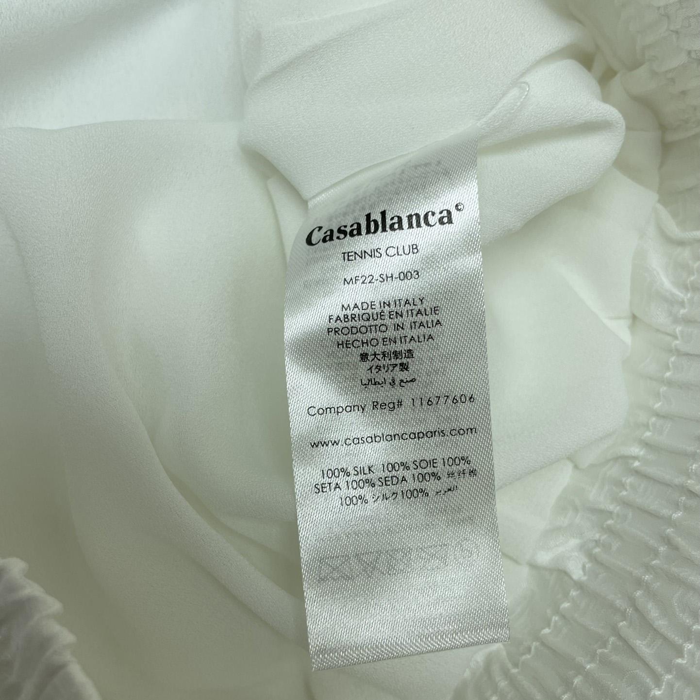 Casablanca Casa Way Printed Silk Shorts   CA3449 - FashionPlug