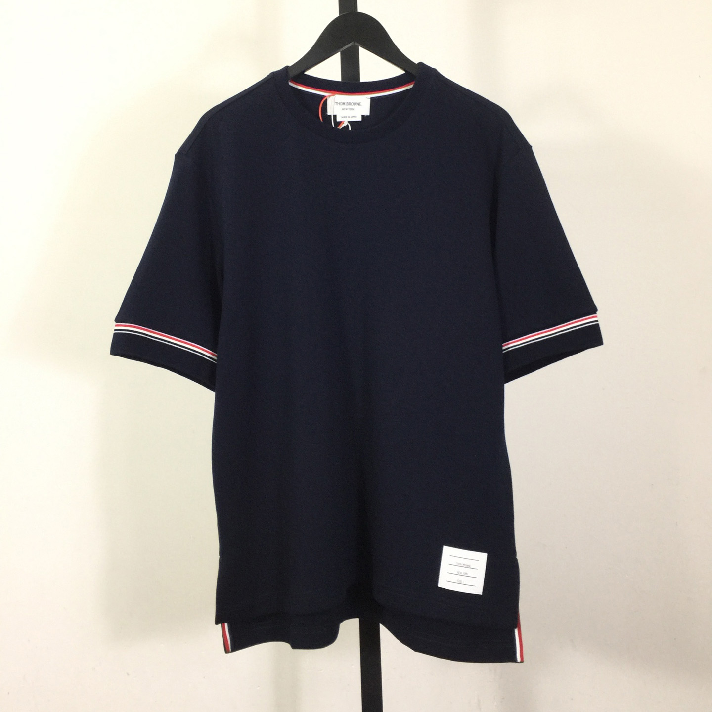 Thom Browne Cotton Rugby Short Sleeve Tee - FashionPlug