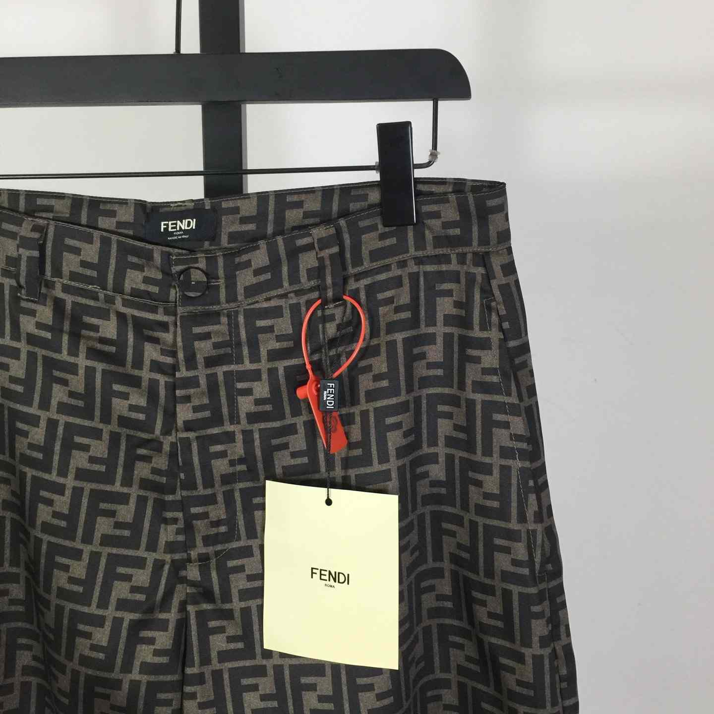 Fendi Brown Silk Short - FashionPlug