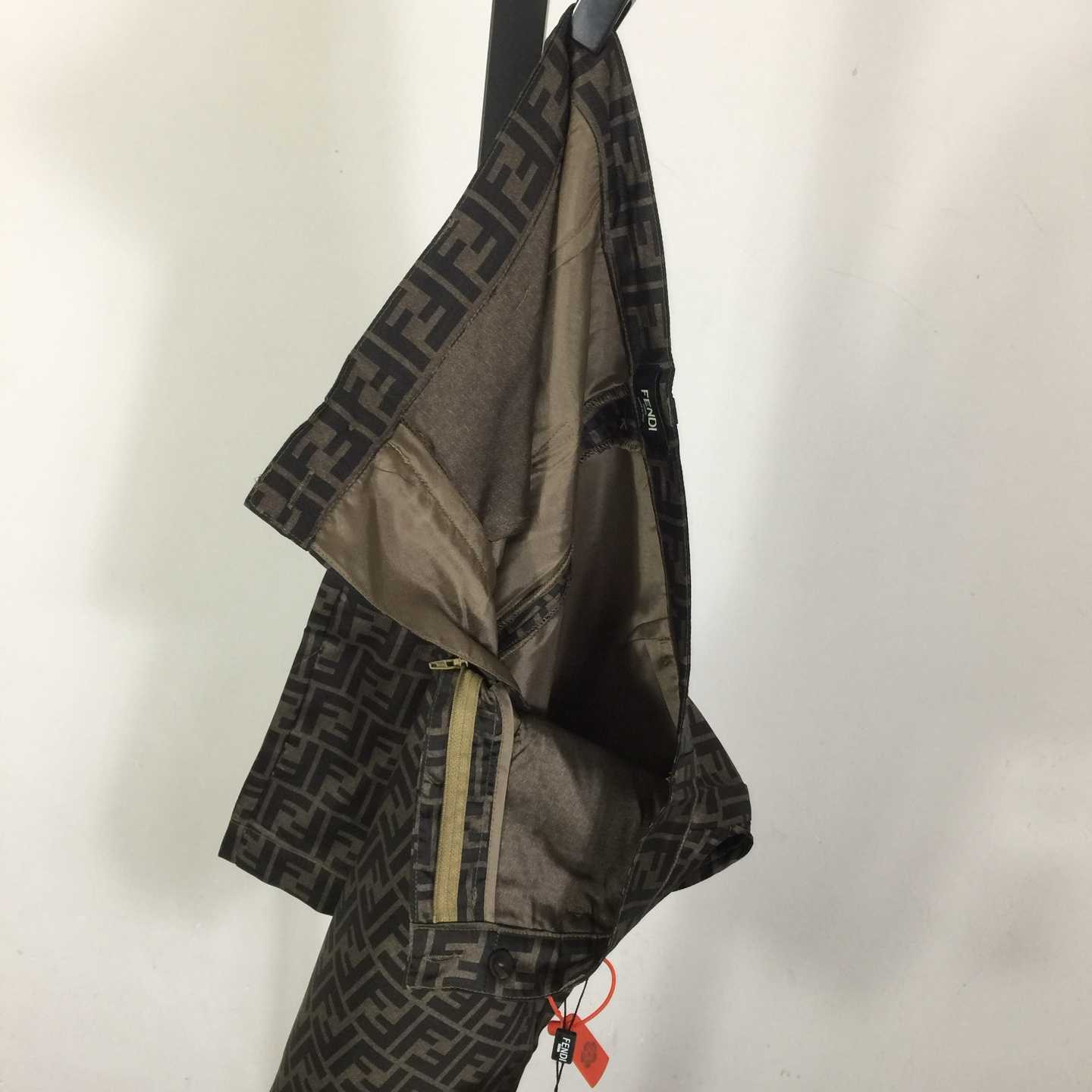 Fendi Brown Silk Short - FashionPlug