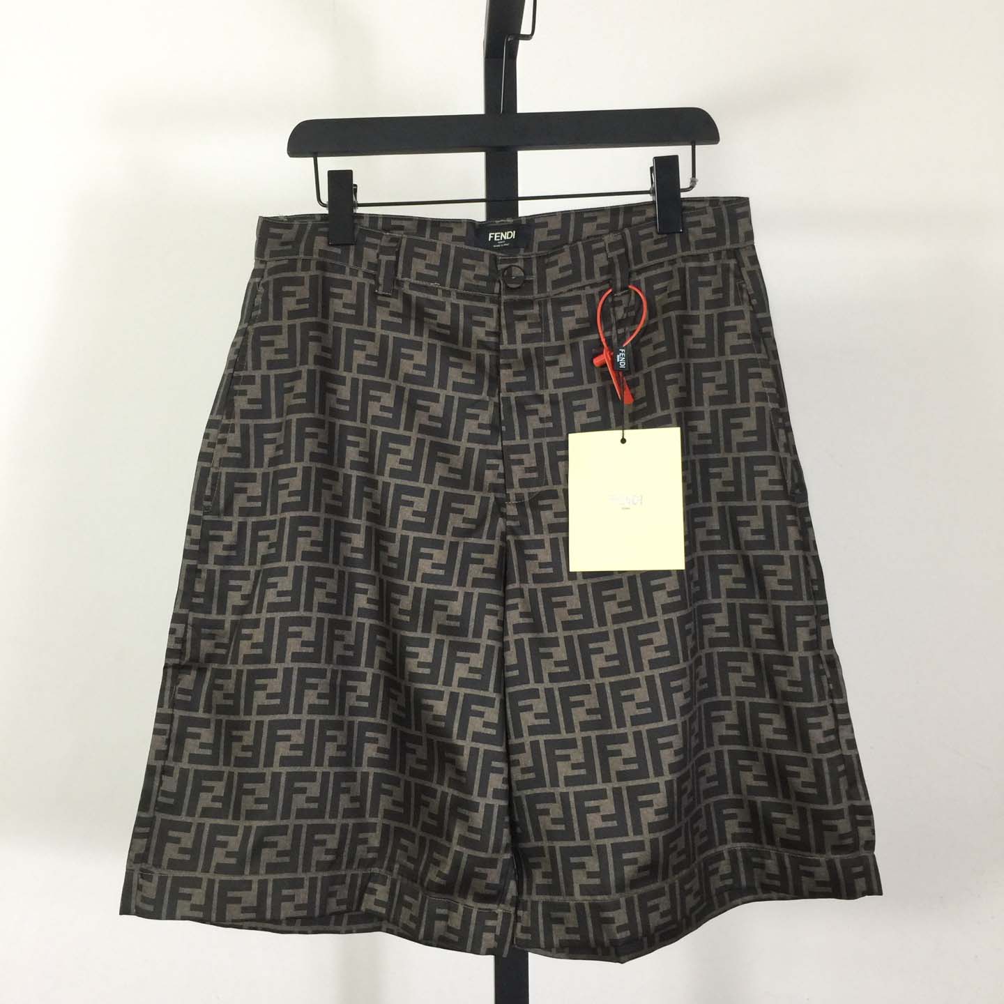 Fendi Brown Silk Short - FashionPlug