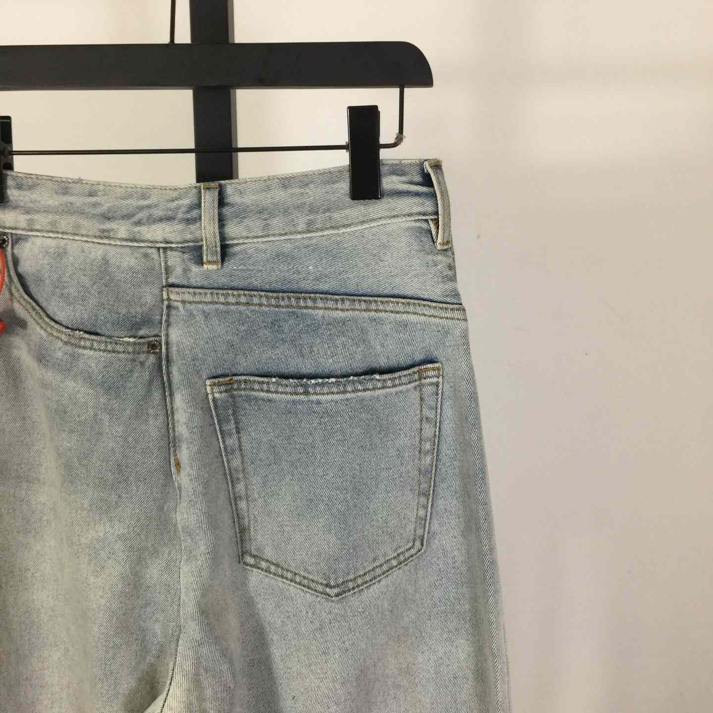 MM6 Maison Margiela Twist Wide Leg Jeans - FashionPlug