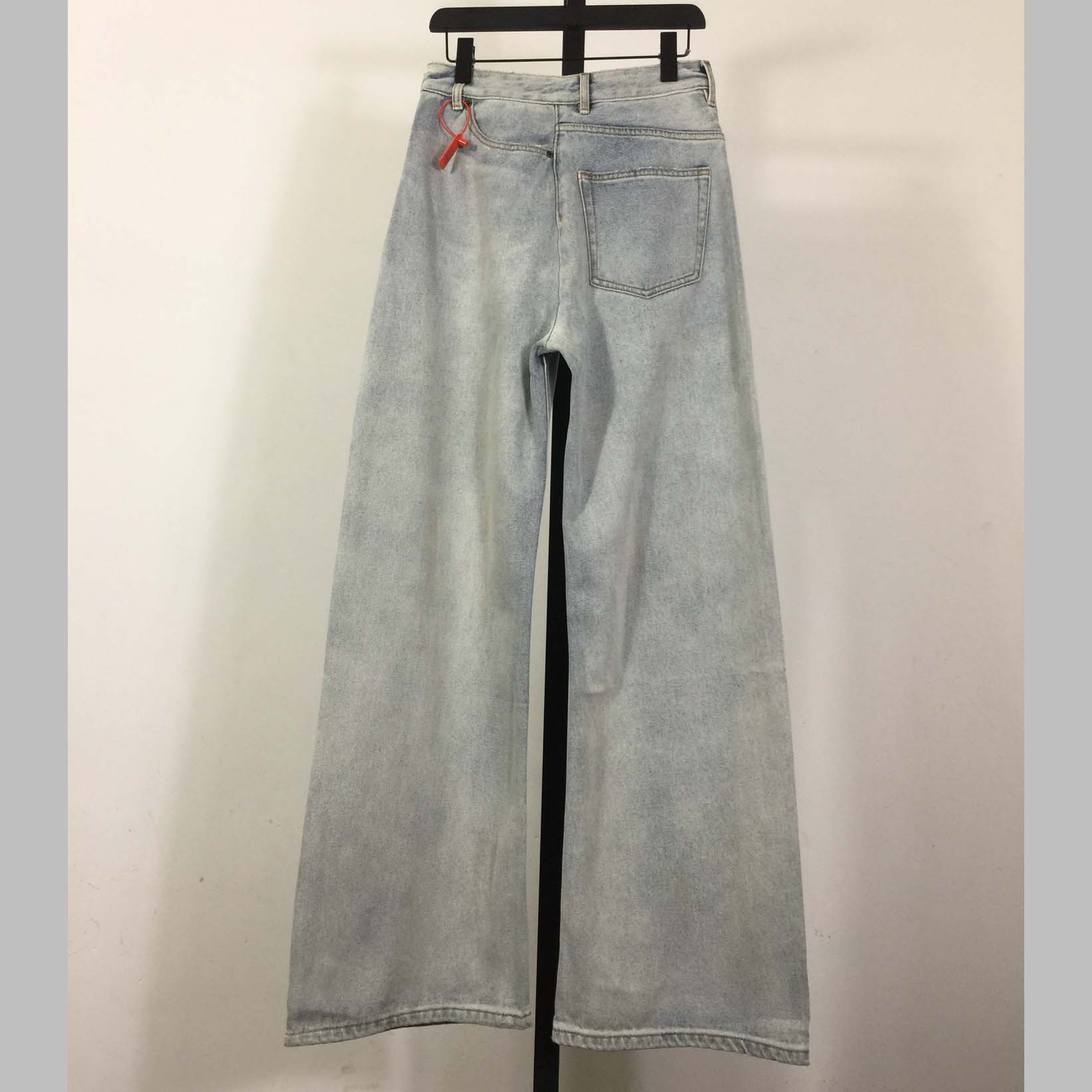 MM6 Maison Margiela Twist Wide Leg Jeans - FashionPlug