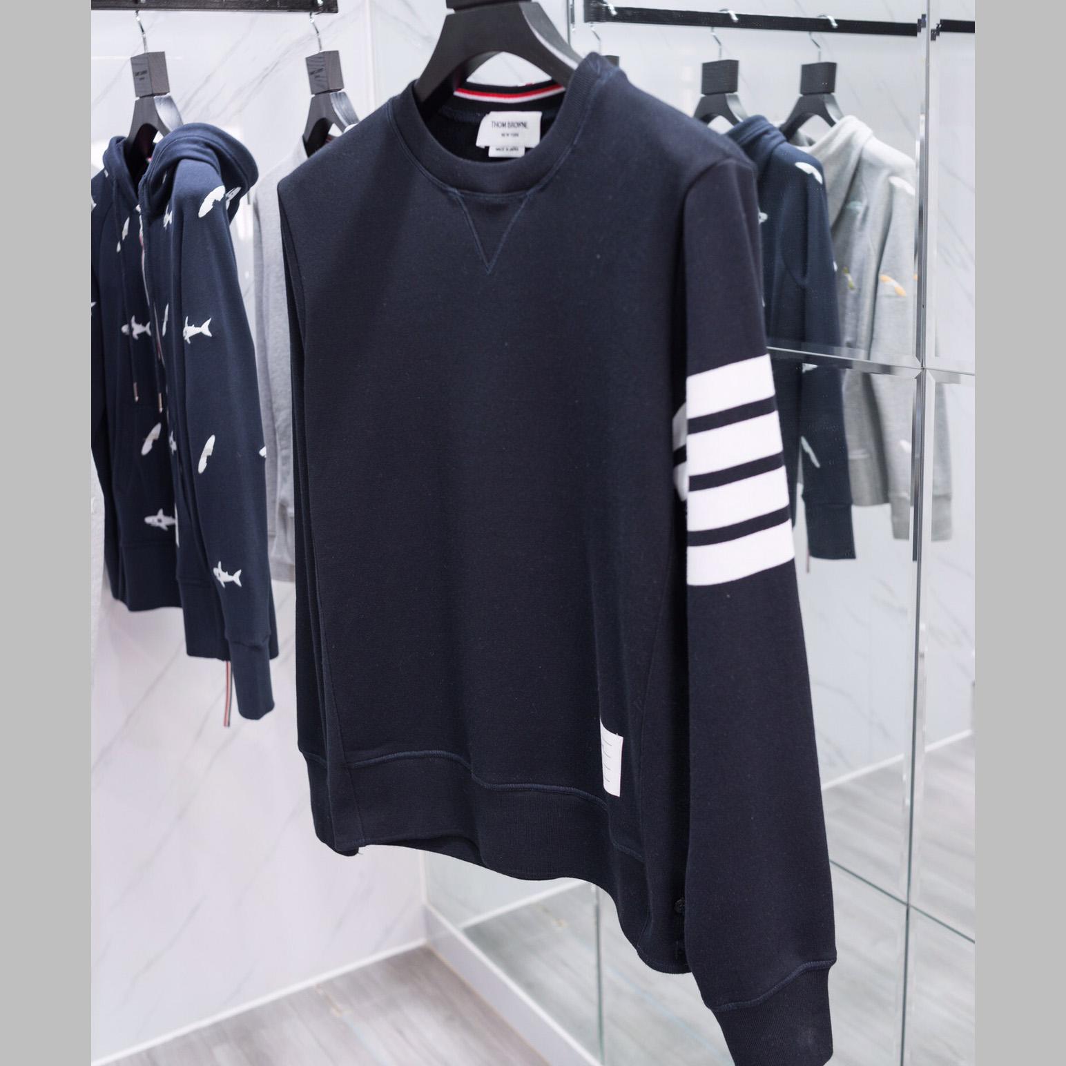 Thom Browne Stripe Sleeve Sweatshirt   TB22 - FashionPlug