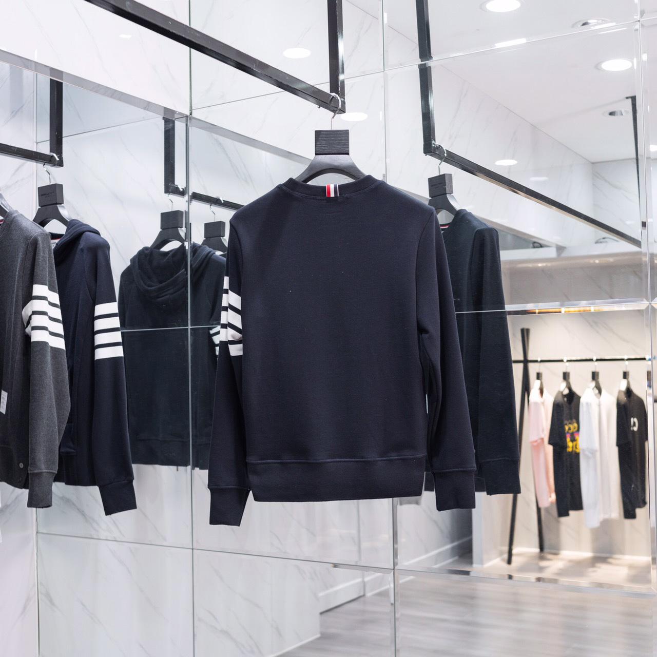 Thom Browne Stripe Sleeve Sweatshirt   TB22 - FashionPlug