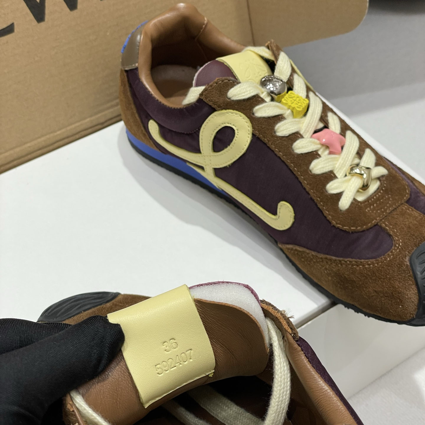 Loewe Ballet Runner 2.0 In Nylon And Calfskin - FashionPlug
