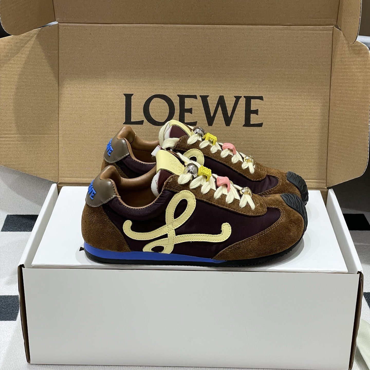 Loewe Ballet Runner 2.0 In Nylon And Calfskin - FashionPlug
