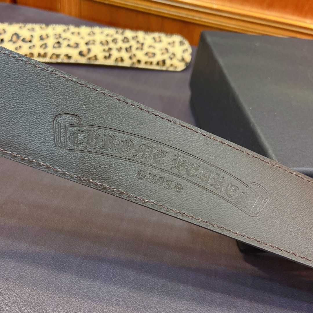 Chrome Hearts Leather Belt   - FashionPlug