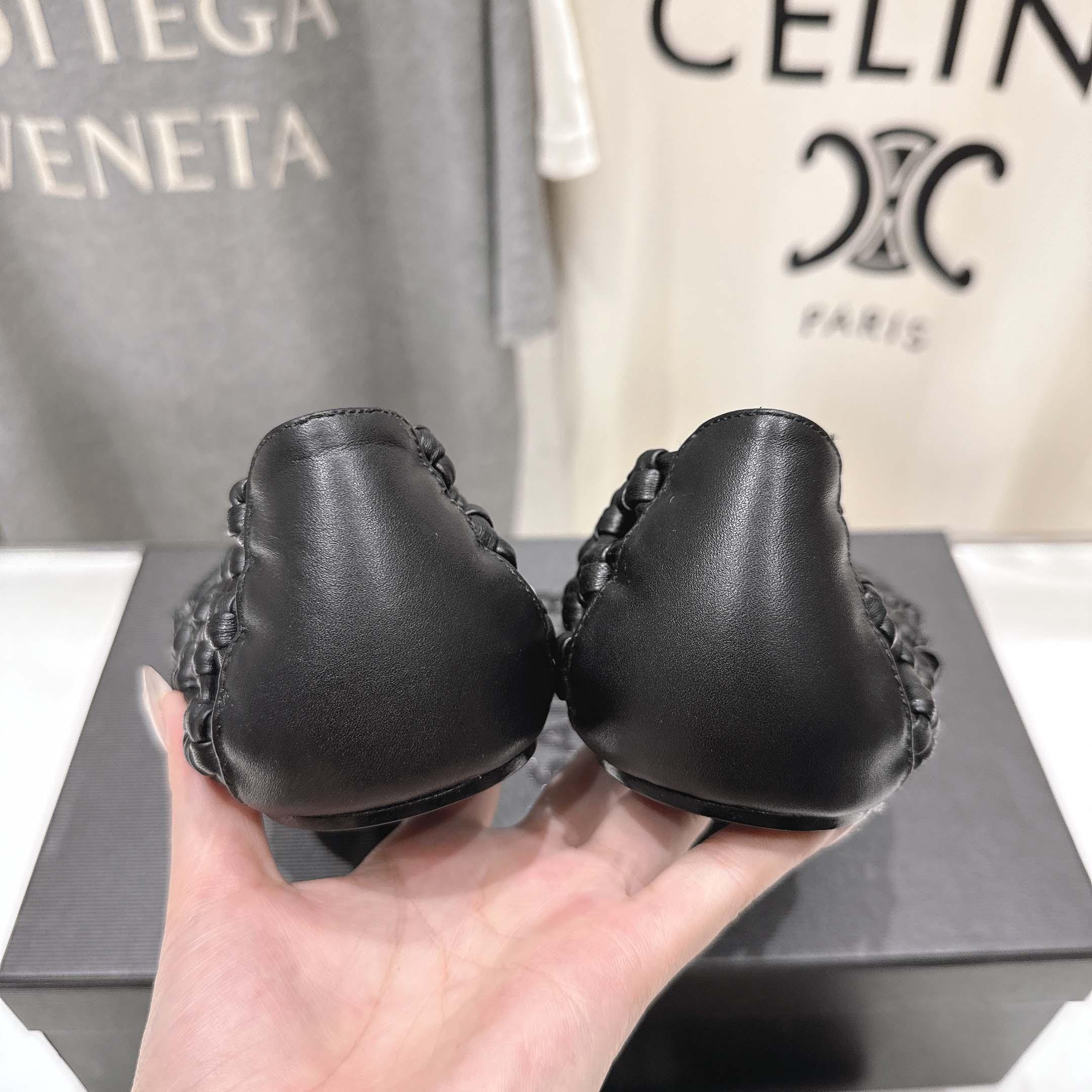 JIl Sander Knot-detail Ballet Flats - FashionPlug