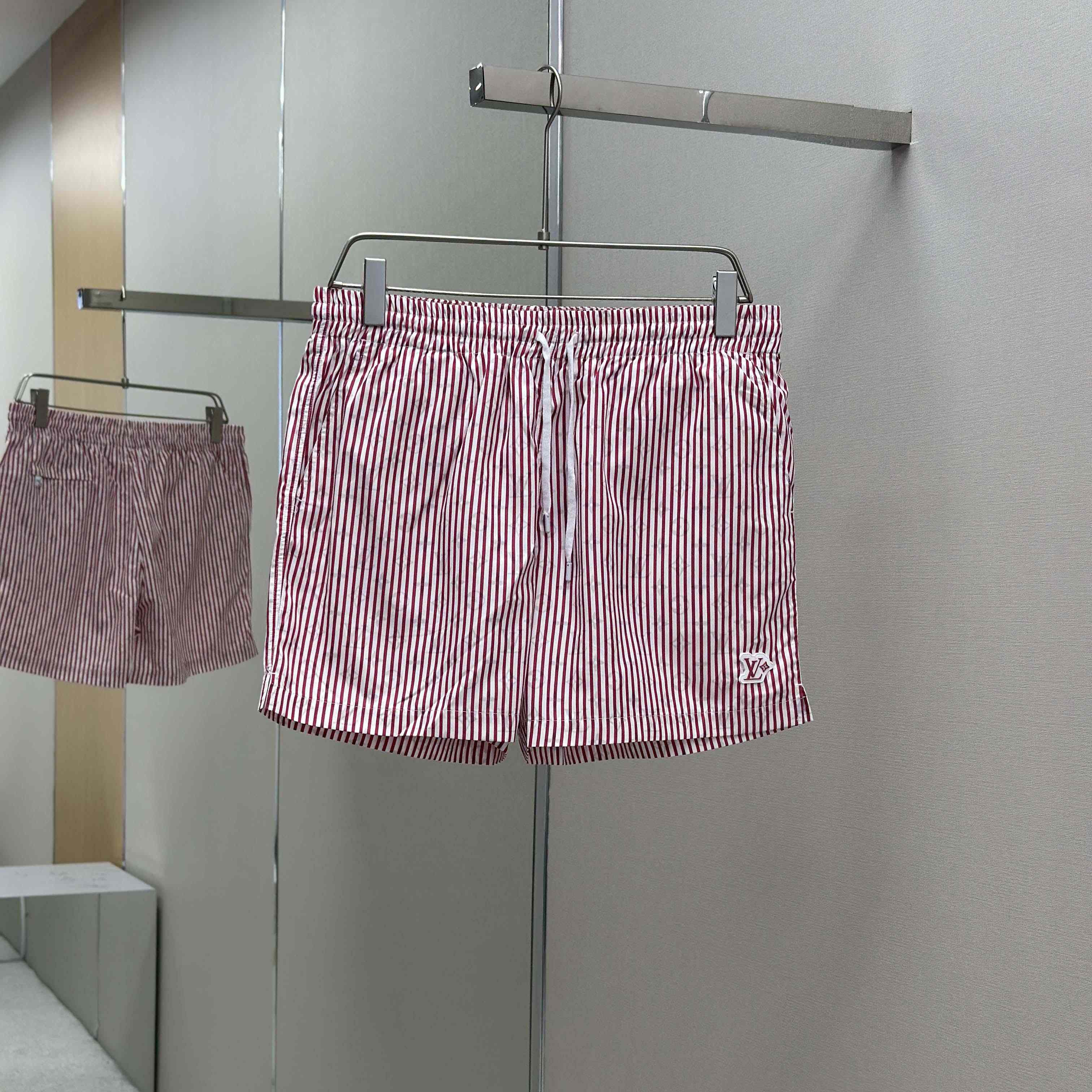 Louis Vuitton Monogram Striped Casual Shorts   1AHVS9 - FashionPlug