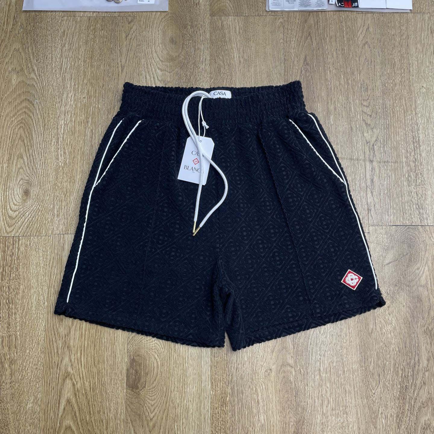 Casablanca Monogram Jacquard Towelling Shorts    c1029 - FashionPlug