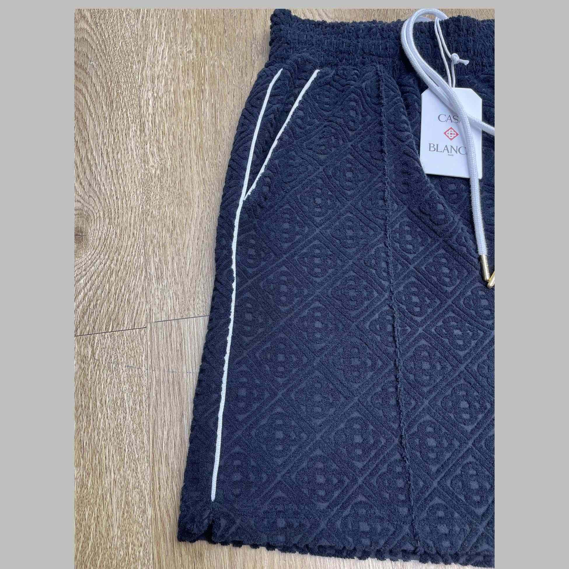 Casablanca Monogram Jacquard Towelling Shorts    c1029 - FashionPlug