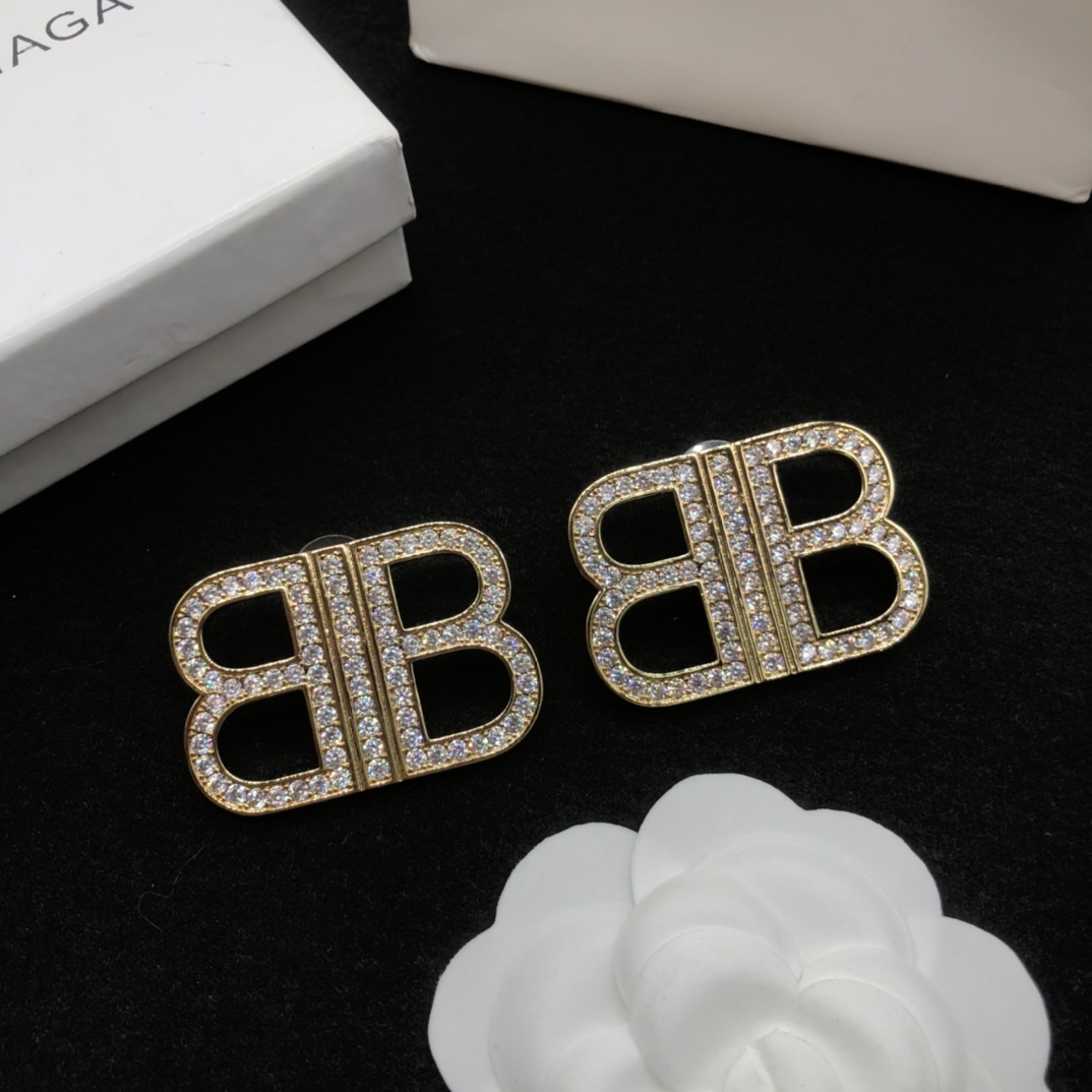 Balenciaga BB Earrings - FashionPlug