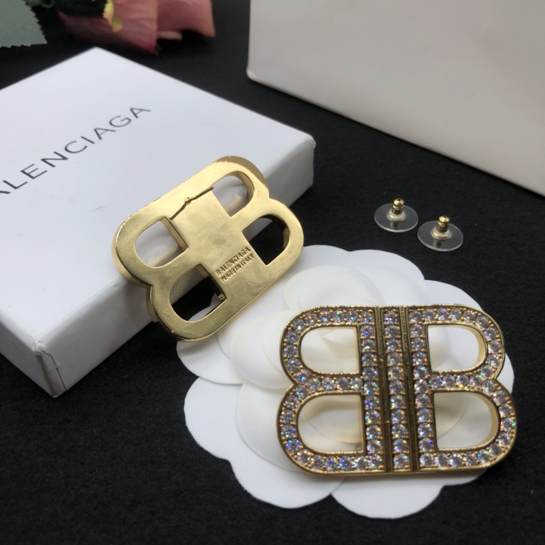 Balenciaga BB Earrings - FashionPlug