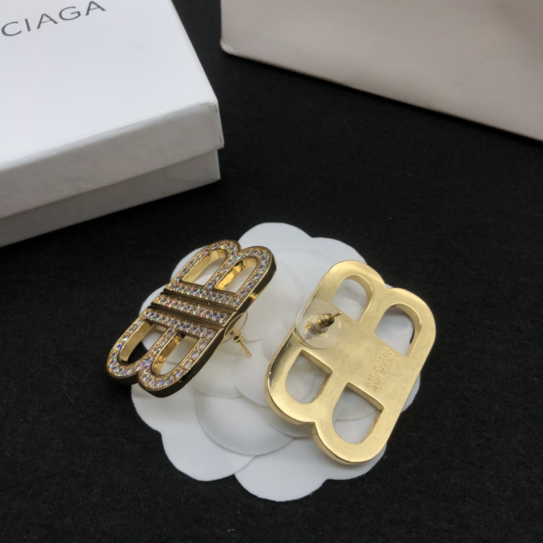 Balenciaga BB Earrings - FashionPlug