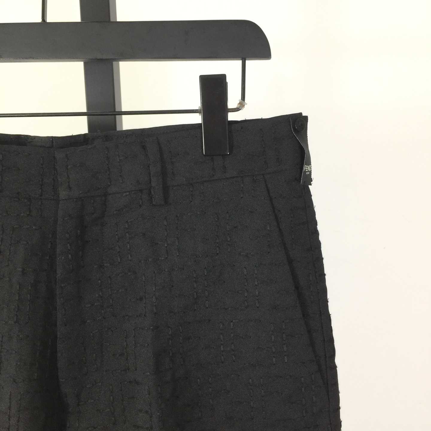 Fendi Black Cotton Shorts - FashionPlug