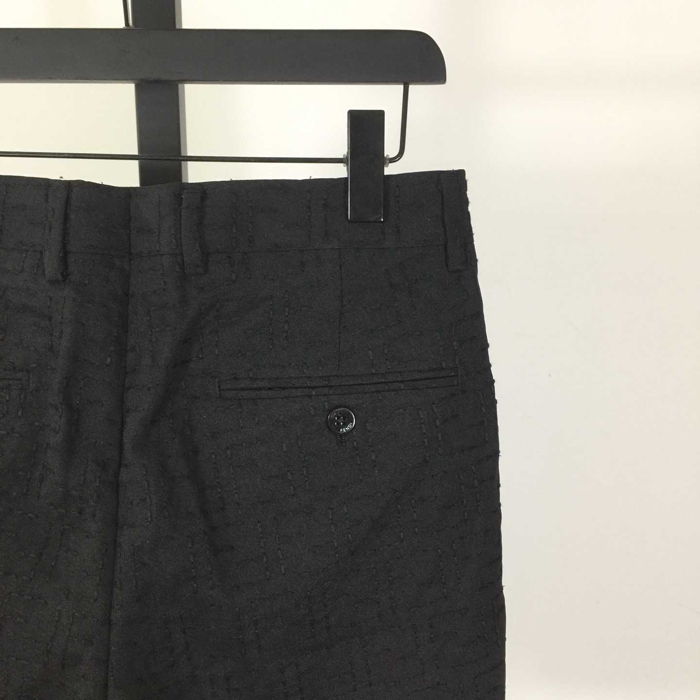 Fendi Black Cotton Shorts - FashionPlug