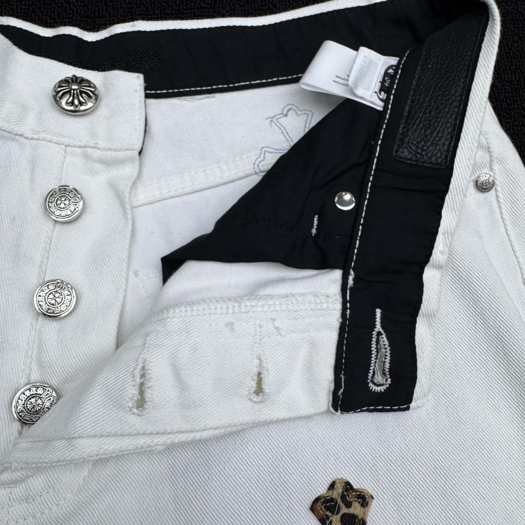 Chrome Hearts Leo Cross Jeans - FashionPlug