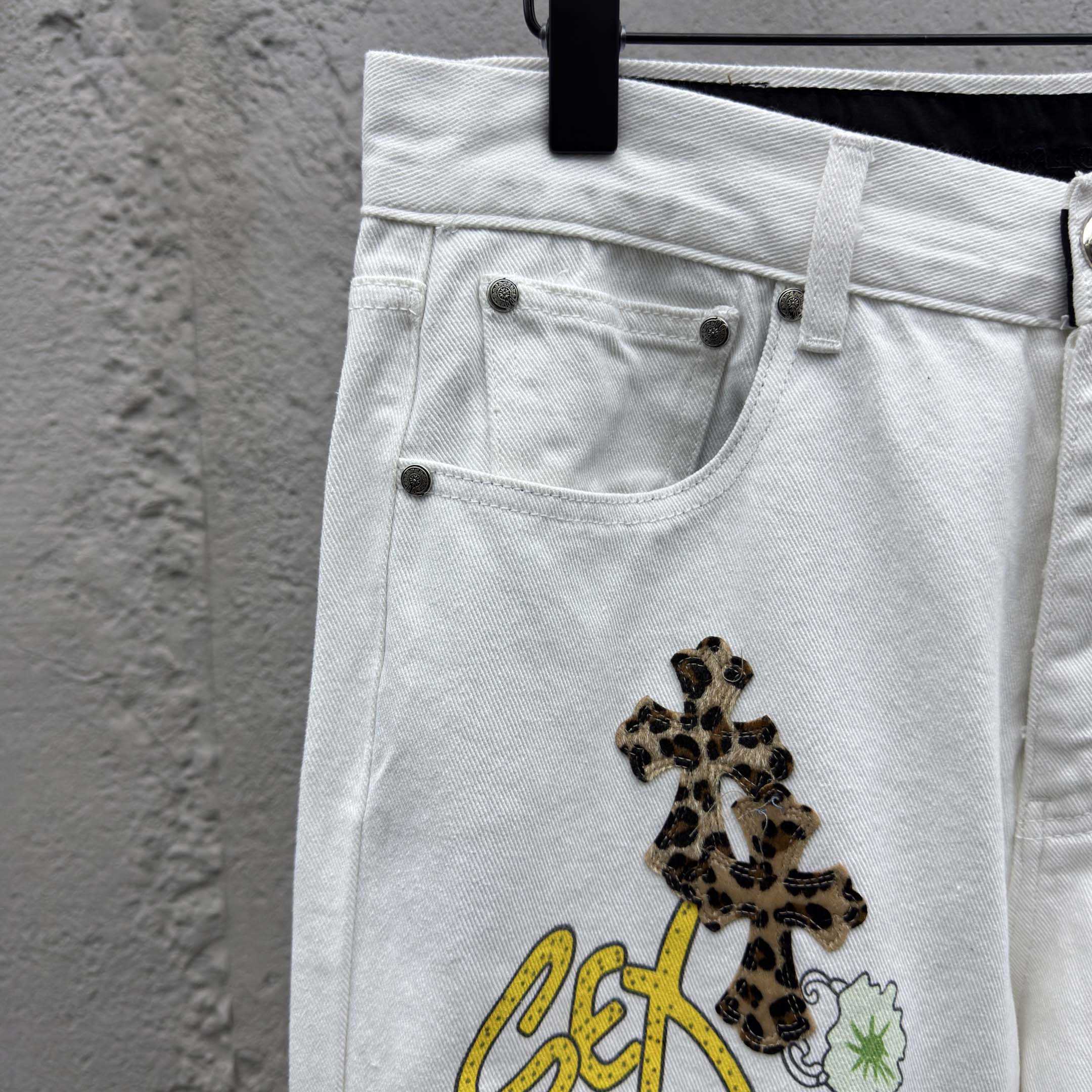 Chrome Hearts Leo Cross Jeans - FashionPlug
