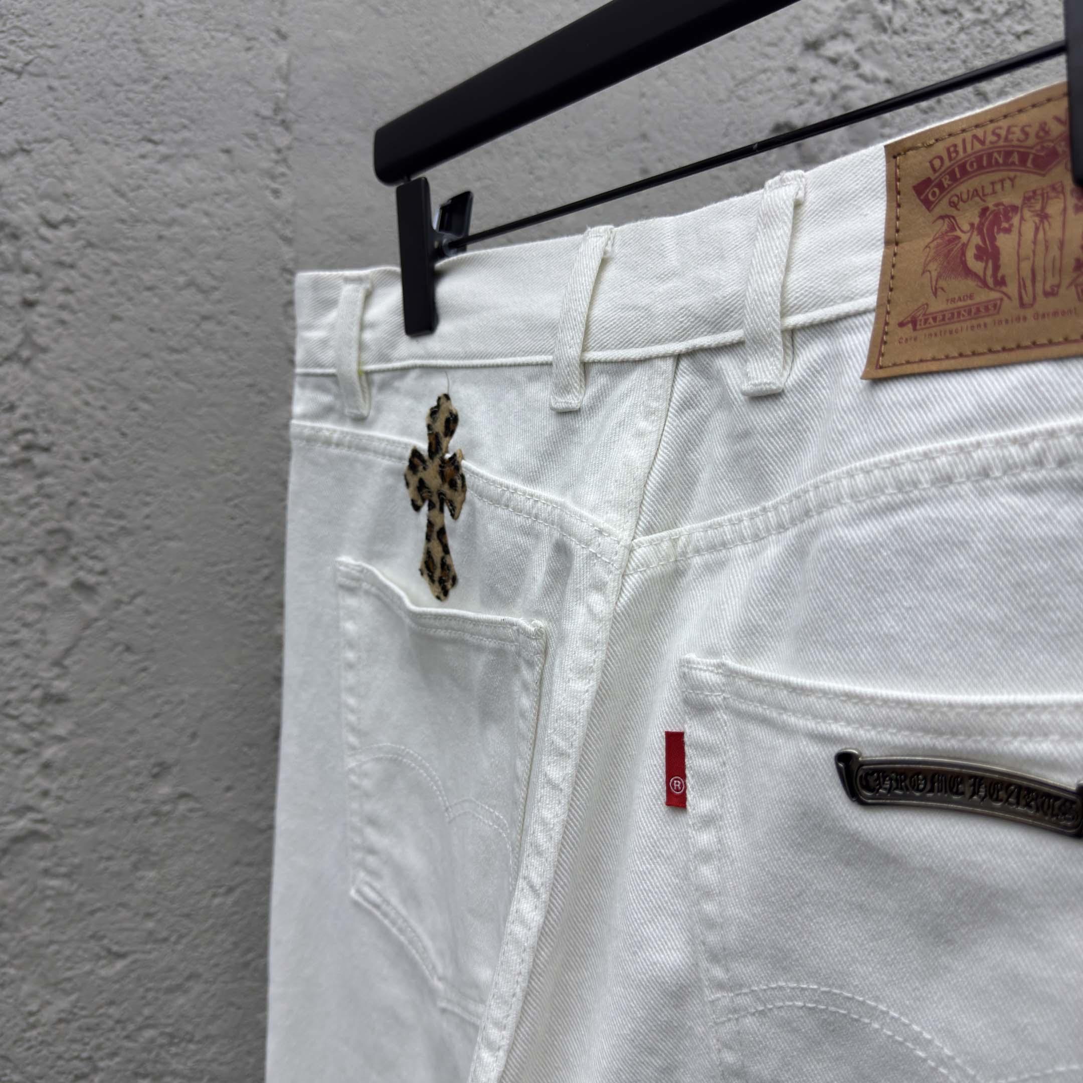 Chrome Hearts Leo Cross Jeans - FashionPlug