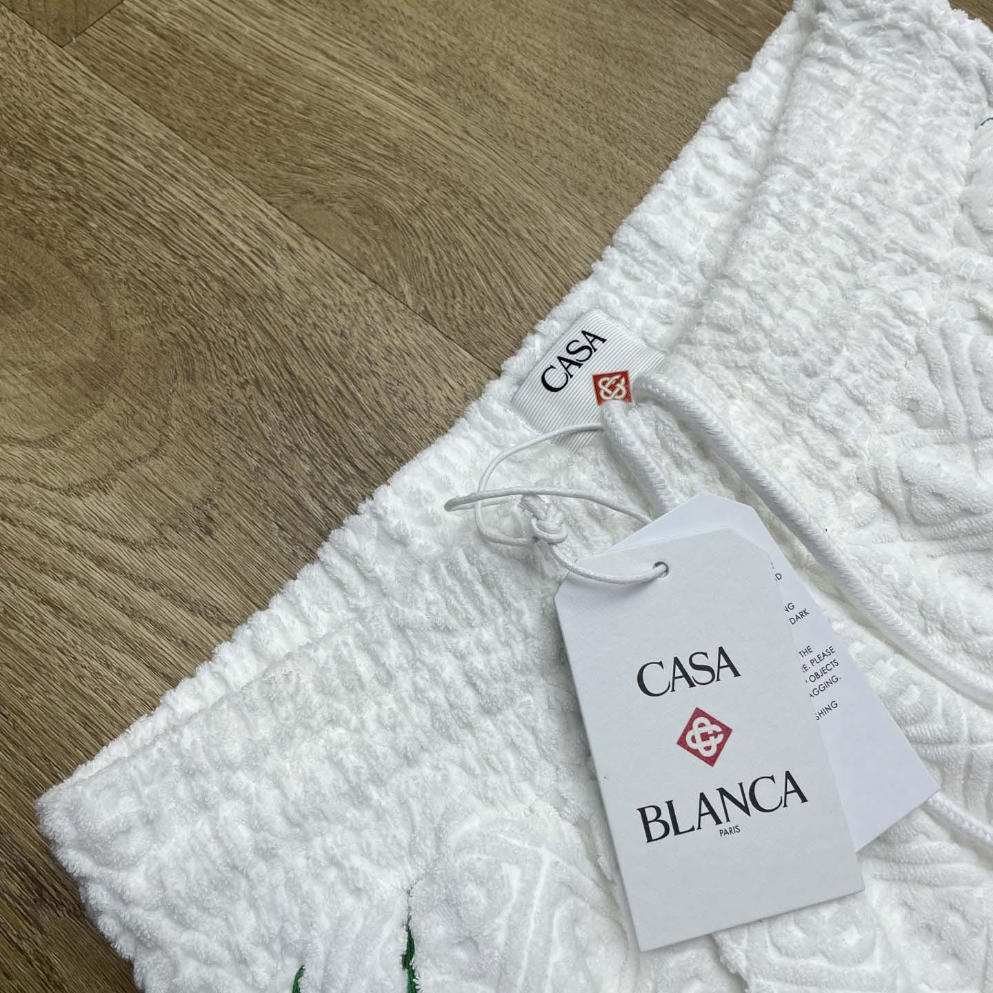 Casablanca Monogram Jacquard Towelling Shorts    c1031 - FashionPlug