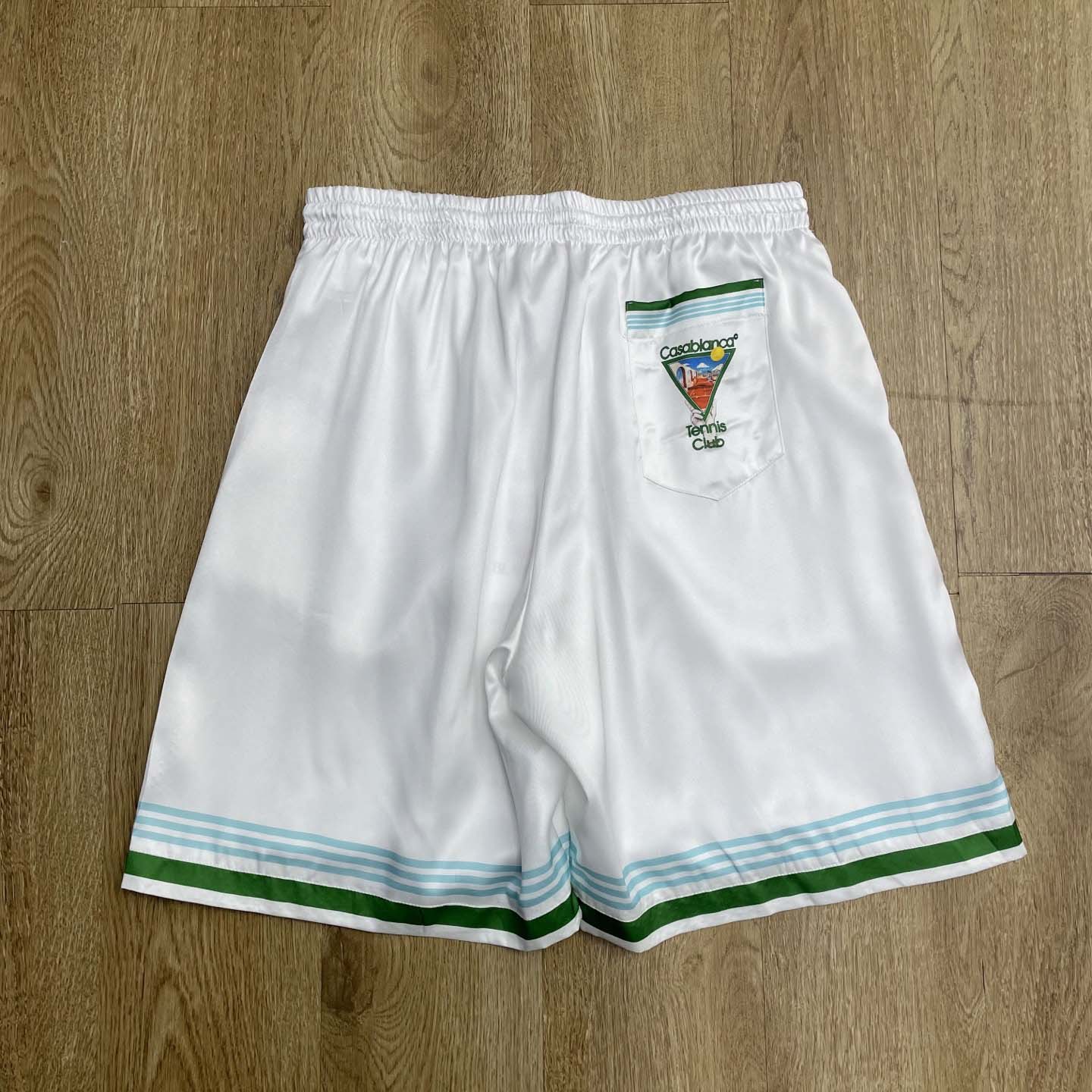 Casablanca Tennis Club Icon Shorts   CA3535 - FashionPlug