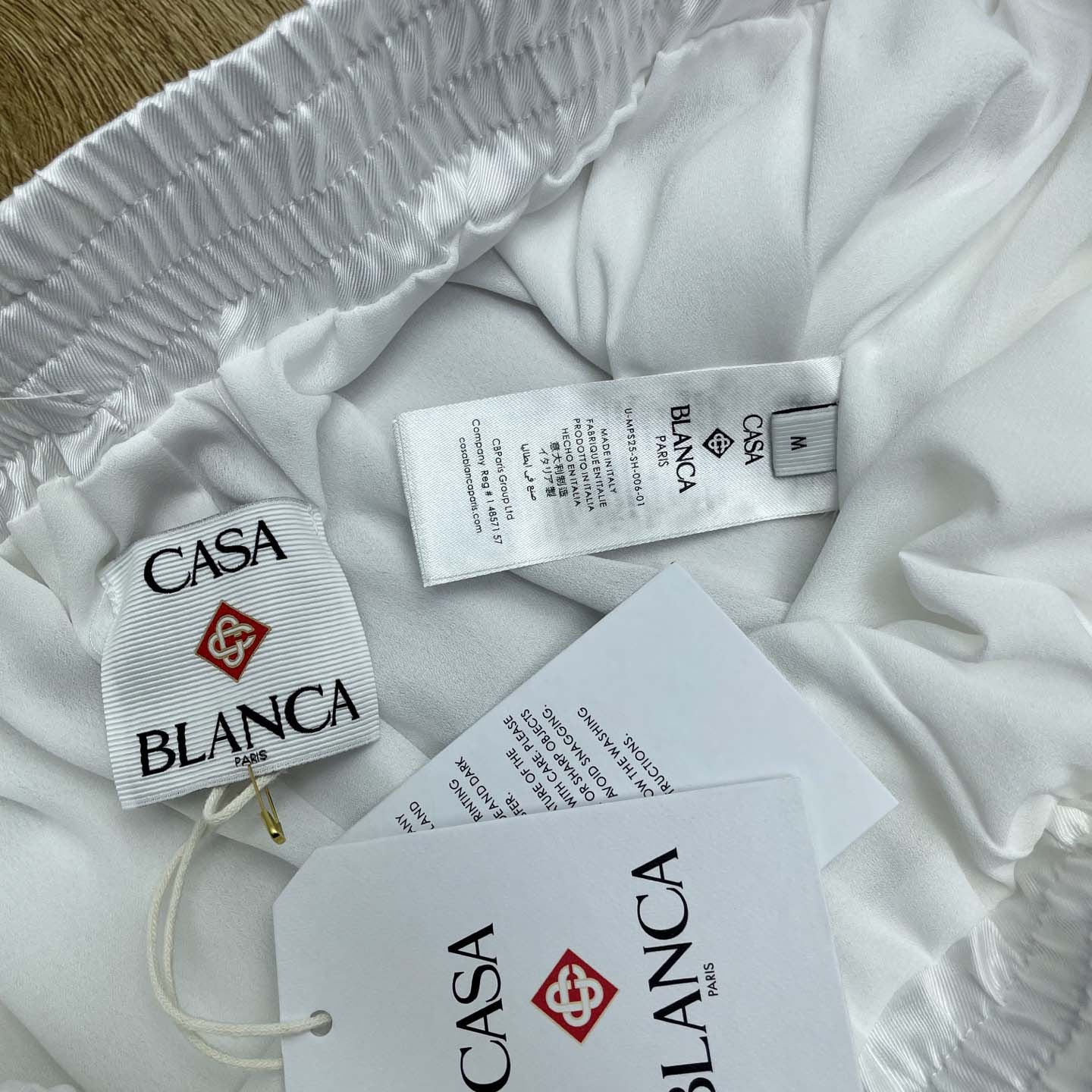 Casablanca Tennis Club Icon Shorts   CA3535 - FashionPlug