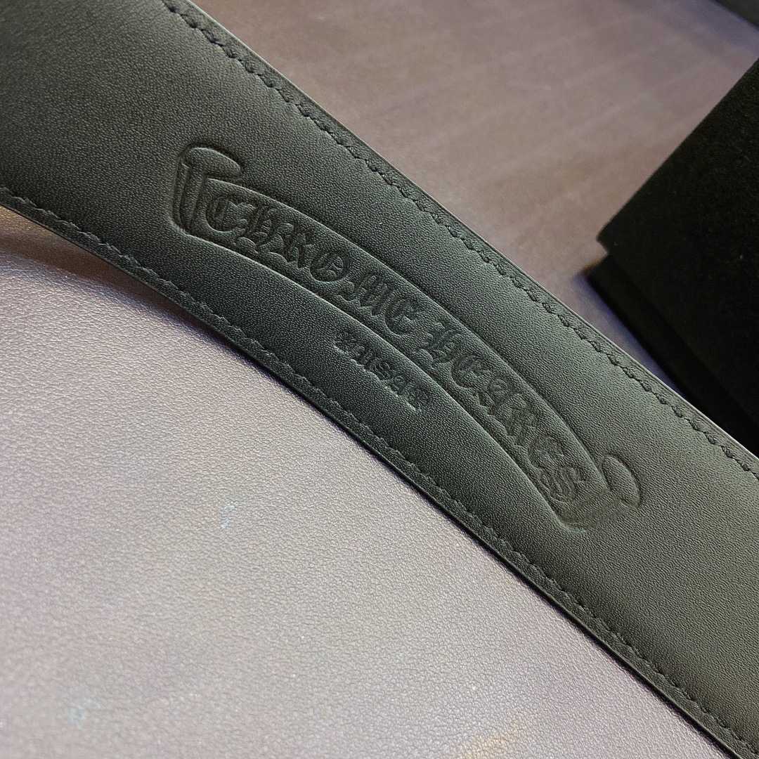Chrome Hearts Leather Belt    3.8cm - FashionPlug