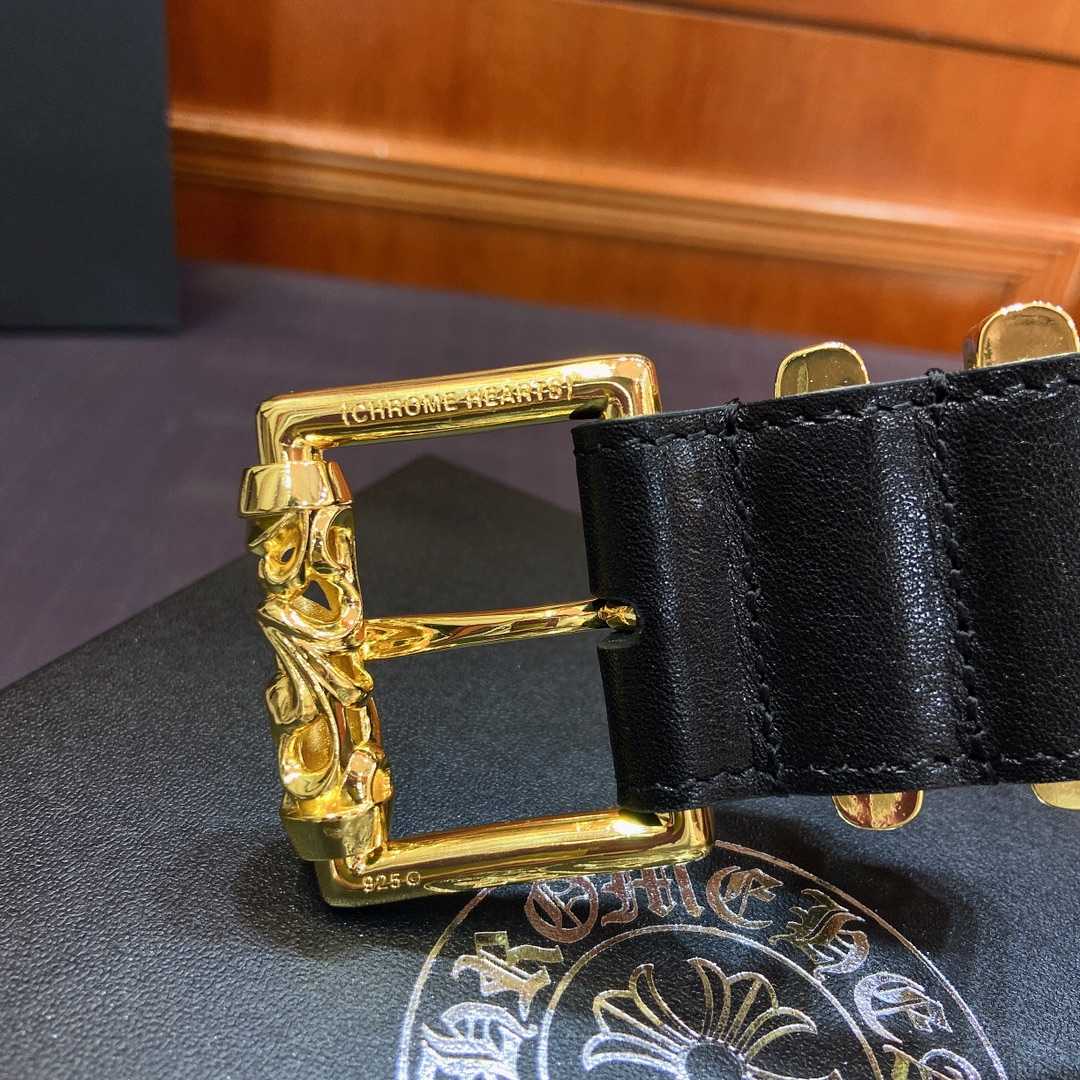 Chrome Hearts Leather Belt    3.8cm - FashionPlug