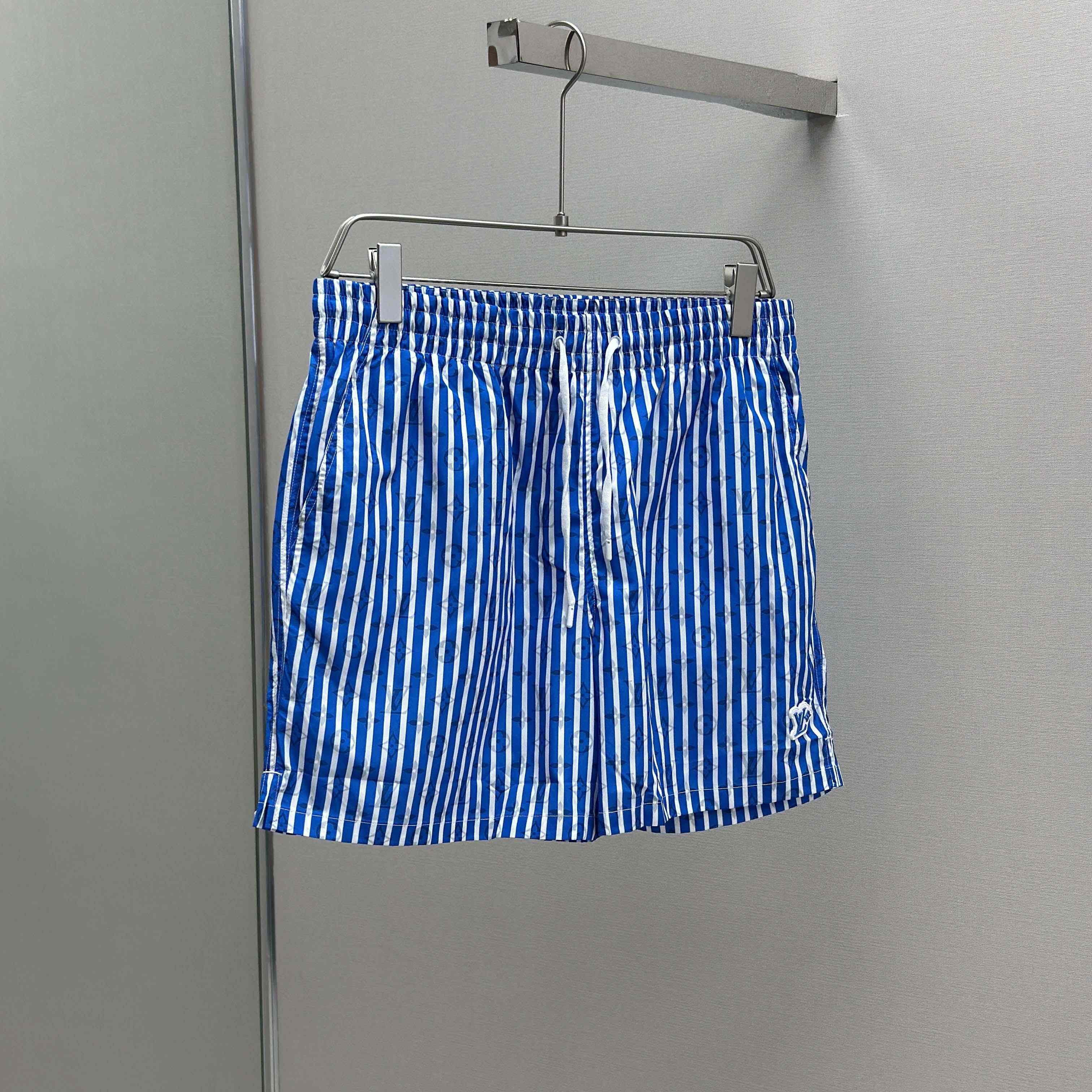 Louis Vuitton Monogram Striped Swim Shorts   1AHVZF - FashionPlug